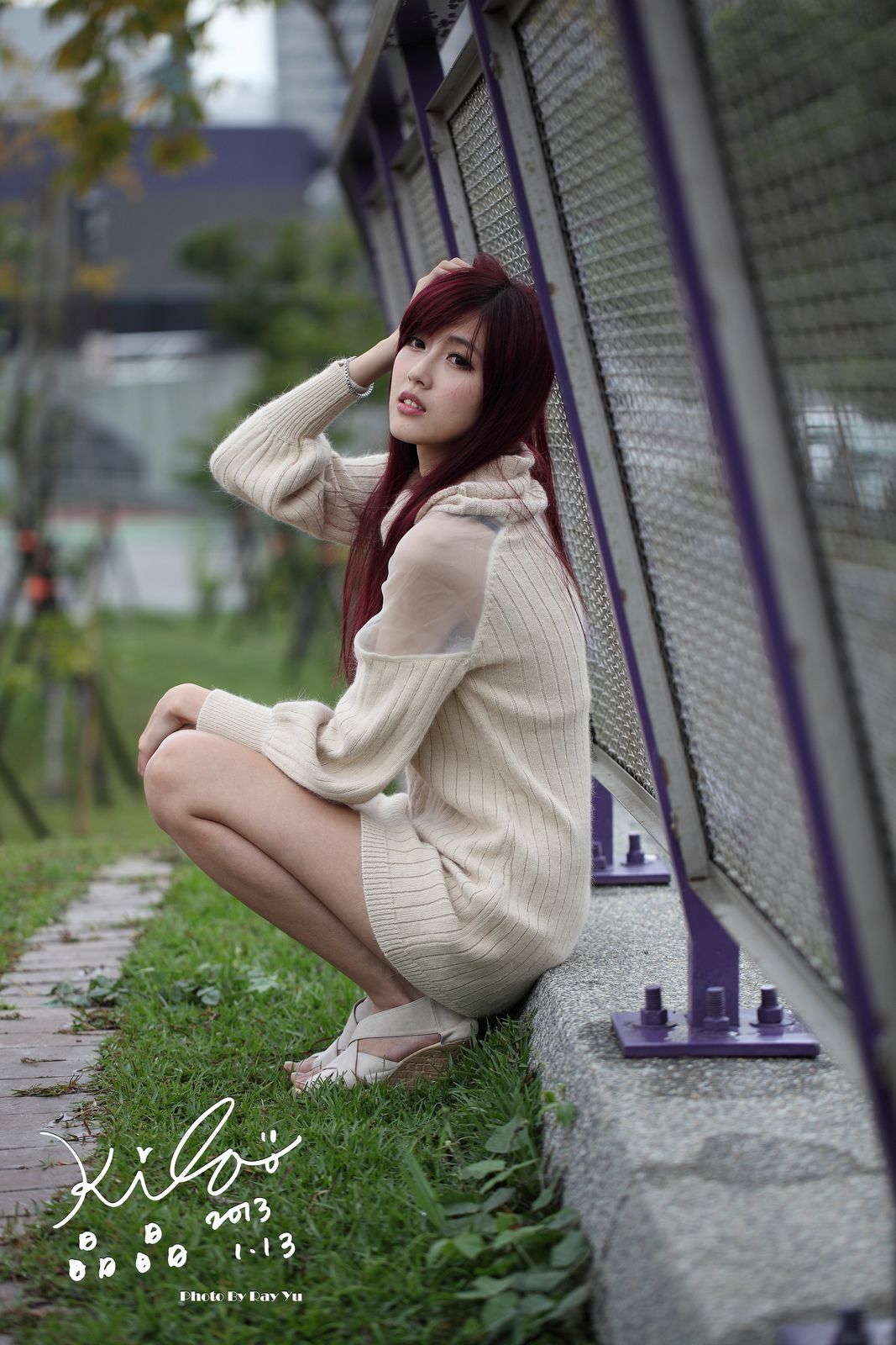 Kila晶晶/廖挺伶《针织衫套裙街拍》-图7