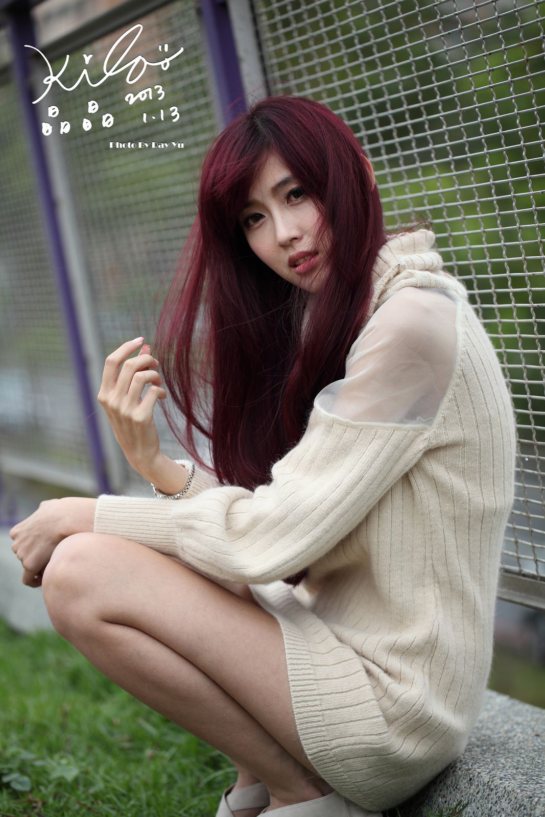 Kila晶晶/廖挺伶《针织衫套裙街拍》-图86