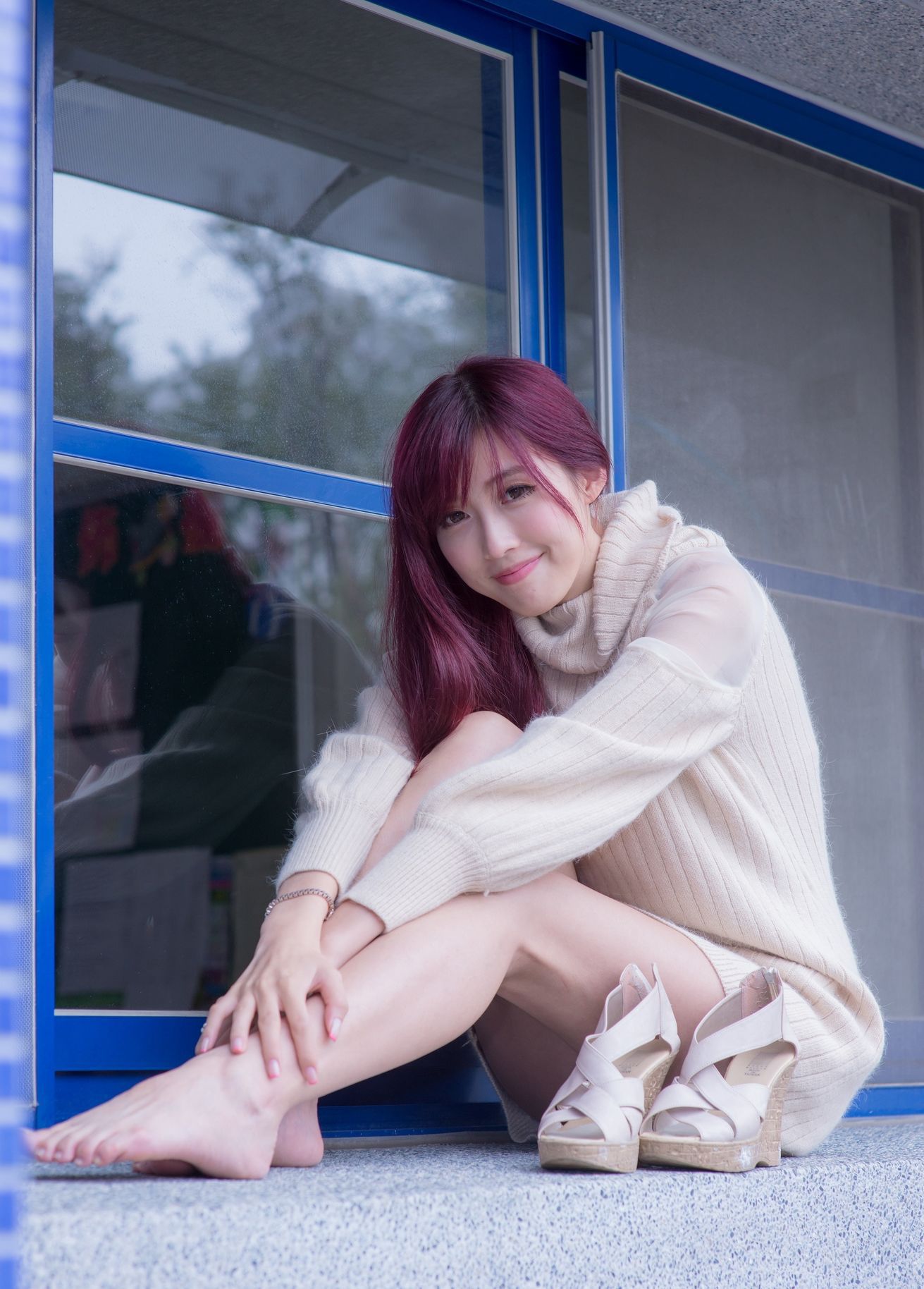 Kila晶晶/廖挺伶《针织衫套裙街拍》-图88