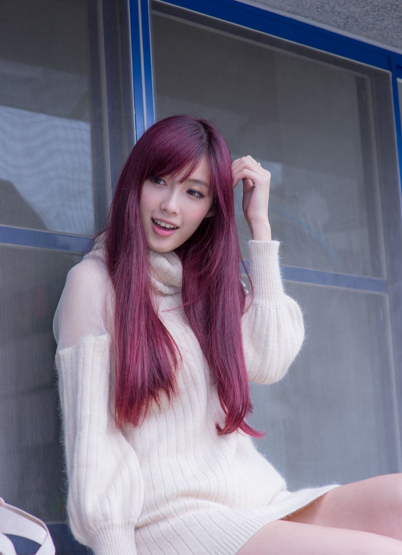 Kila晶晶/廖挺伶《针织衫套裙街拍》-图89