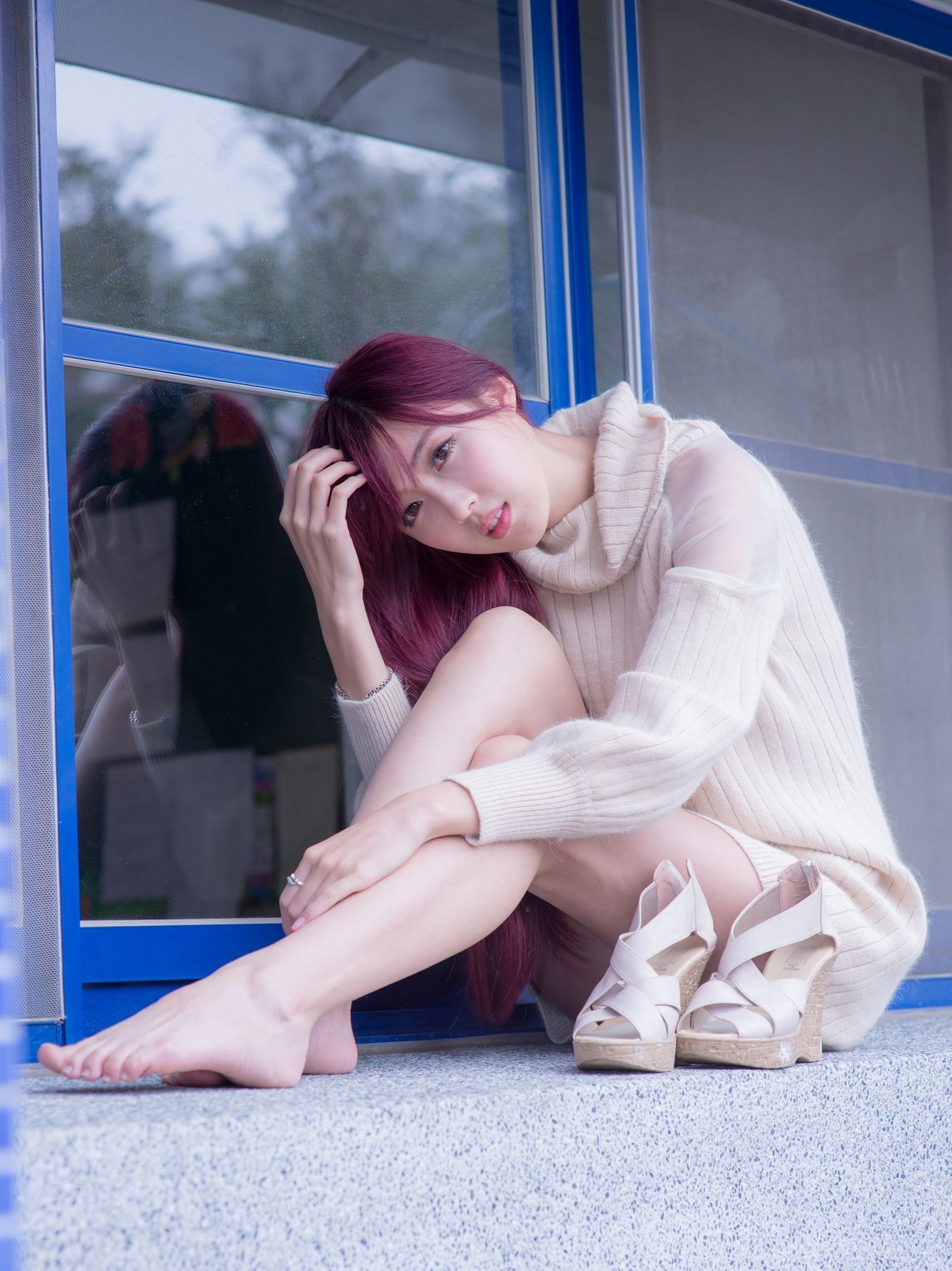 Kila晶晶/廖挺伶《针织衫套裙街拍》-图91