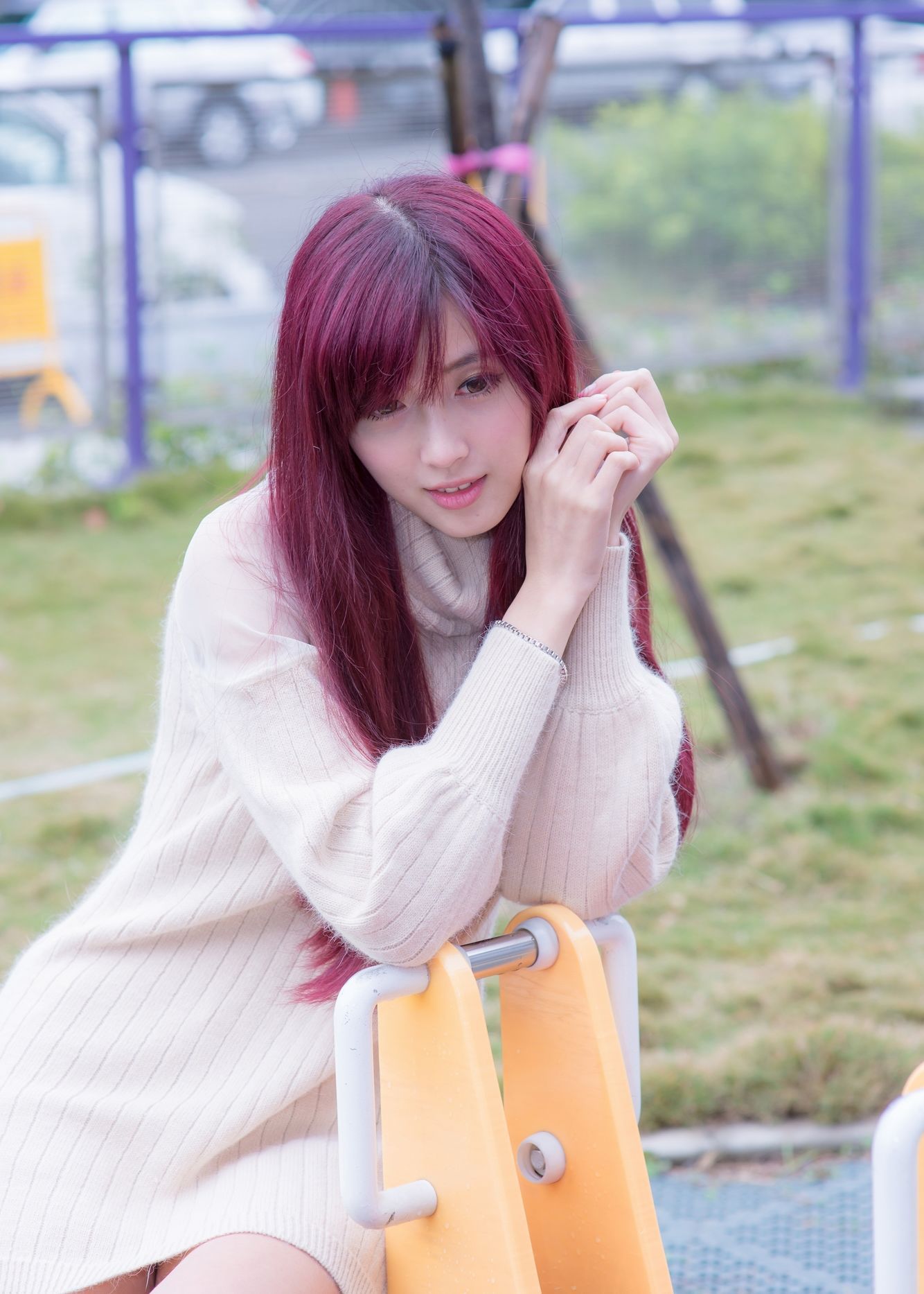 Kila晶晶/廖挺伶《针织衫套裙街拍》-图94