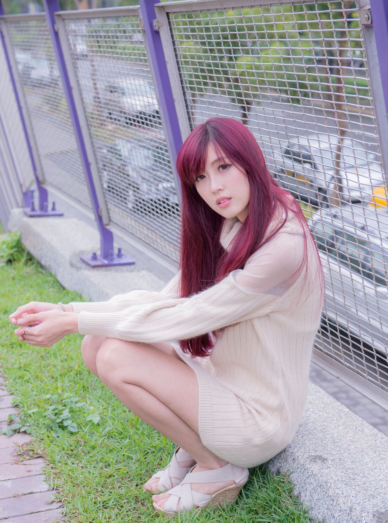 Kila晶晶/廖挺伶《针织衫套裙街拍》-图96