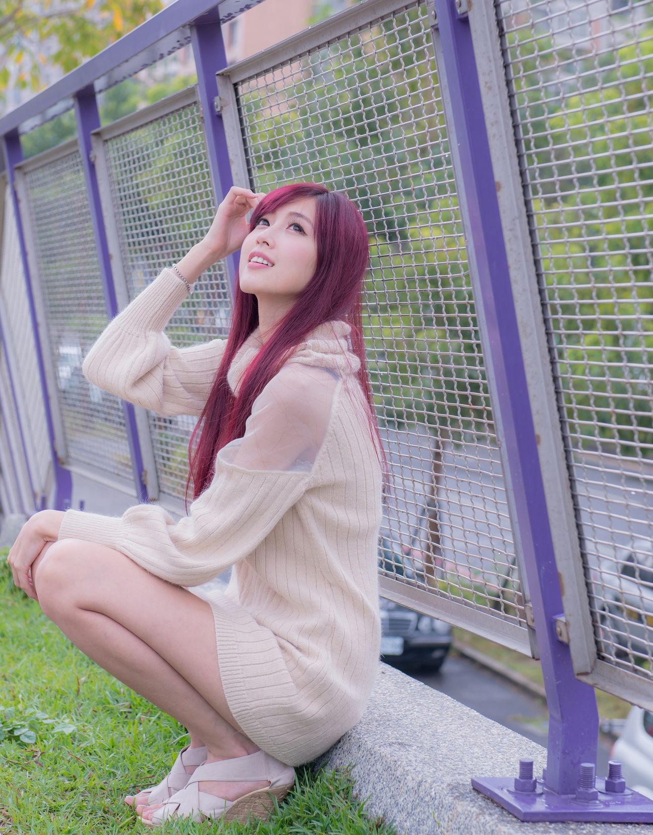 Kila晶晶/廖挺伶《针织衫套裙街拍》-图97