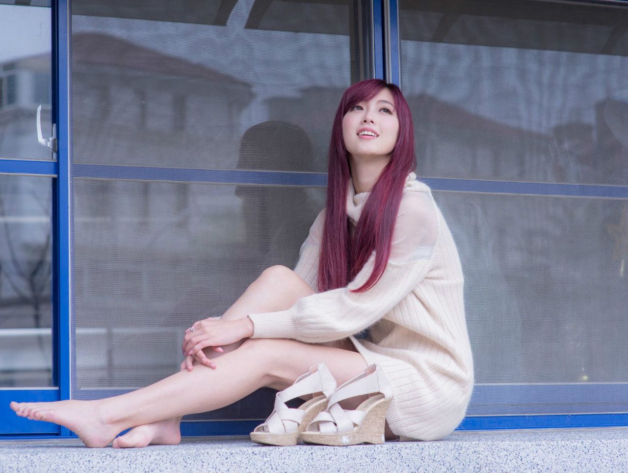 Kila晶晶/廖挺伶《针织衫套裙街拍》-图98