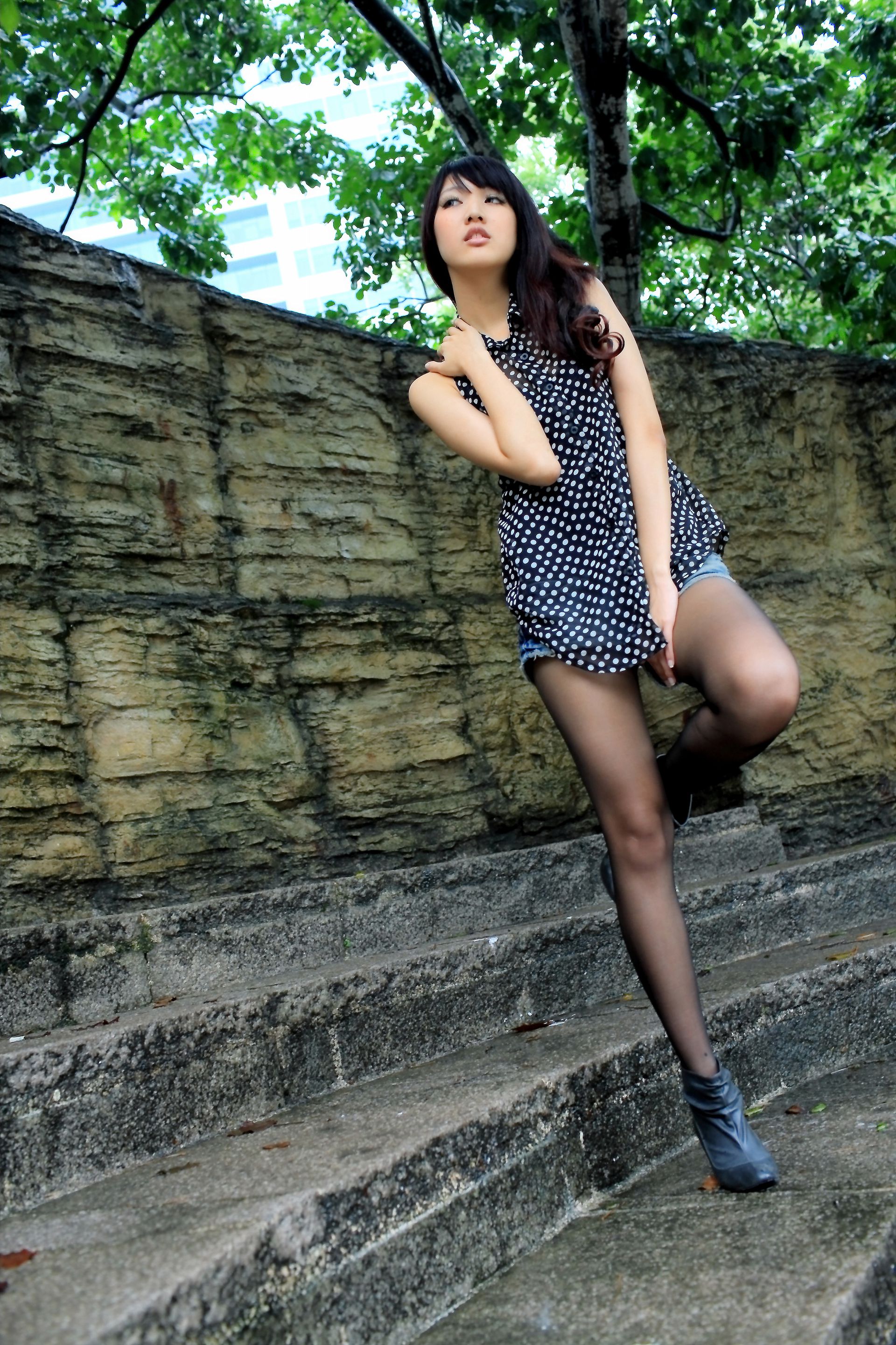 台湾黑丝教主Jill/陈玮廷《街拍图片大合集》写真合集-图9