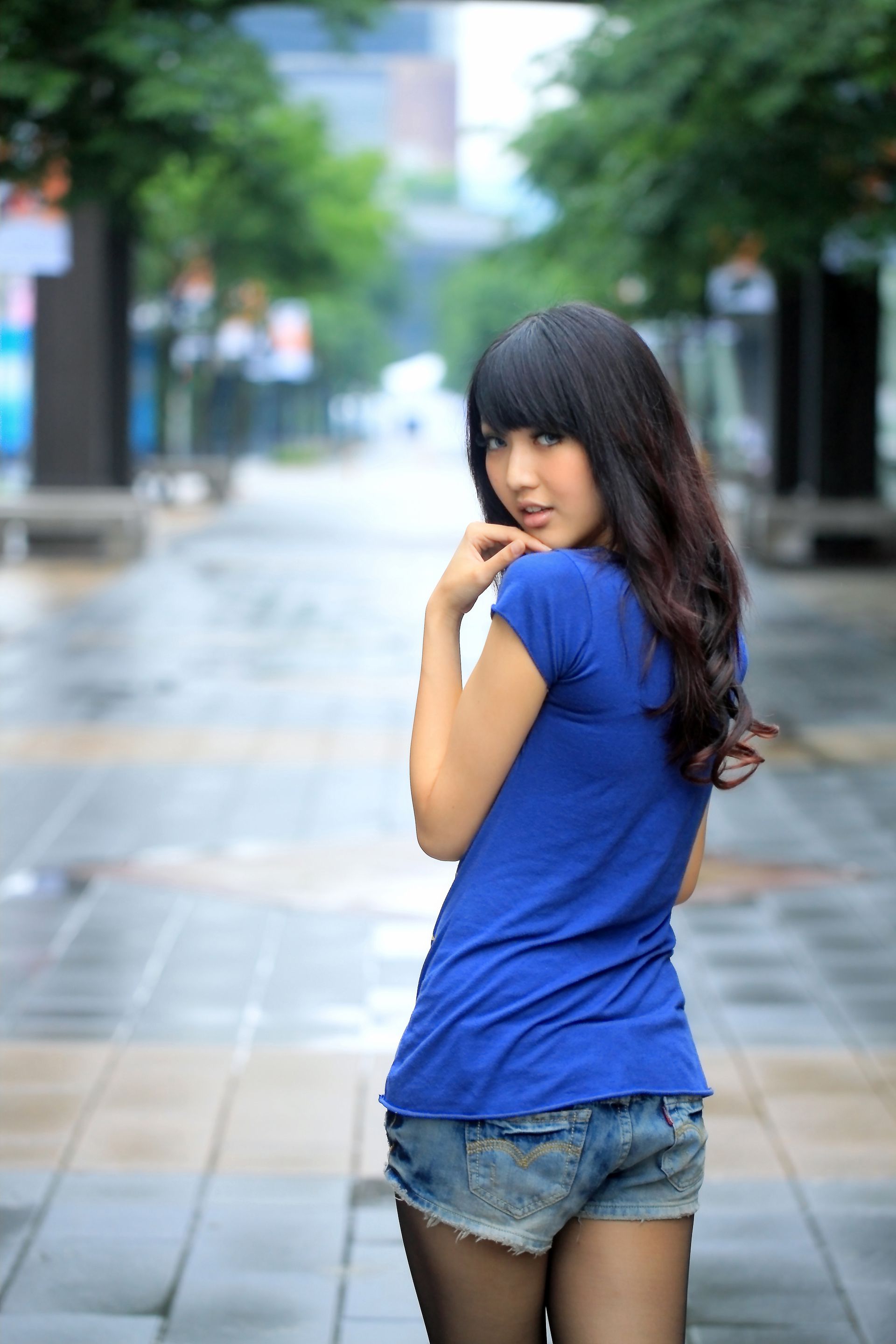 台湾黑丝教主Jill/陈玮廷《街拍图片大合集》写真合集-图14