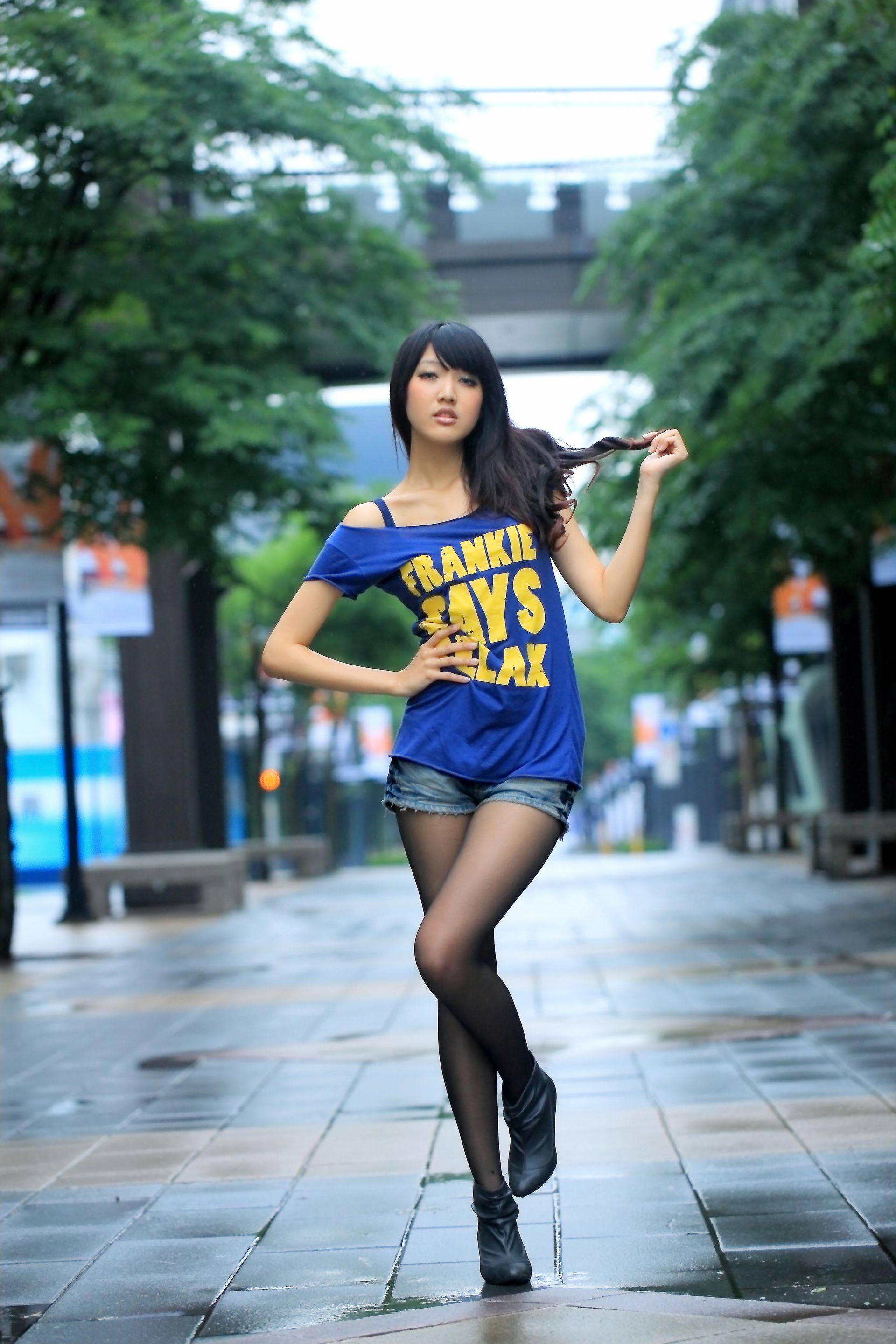 台湾黑丝教主Jill/陈玮廷《街拍图片大合集》写真合集-图15