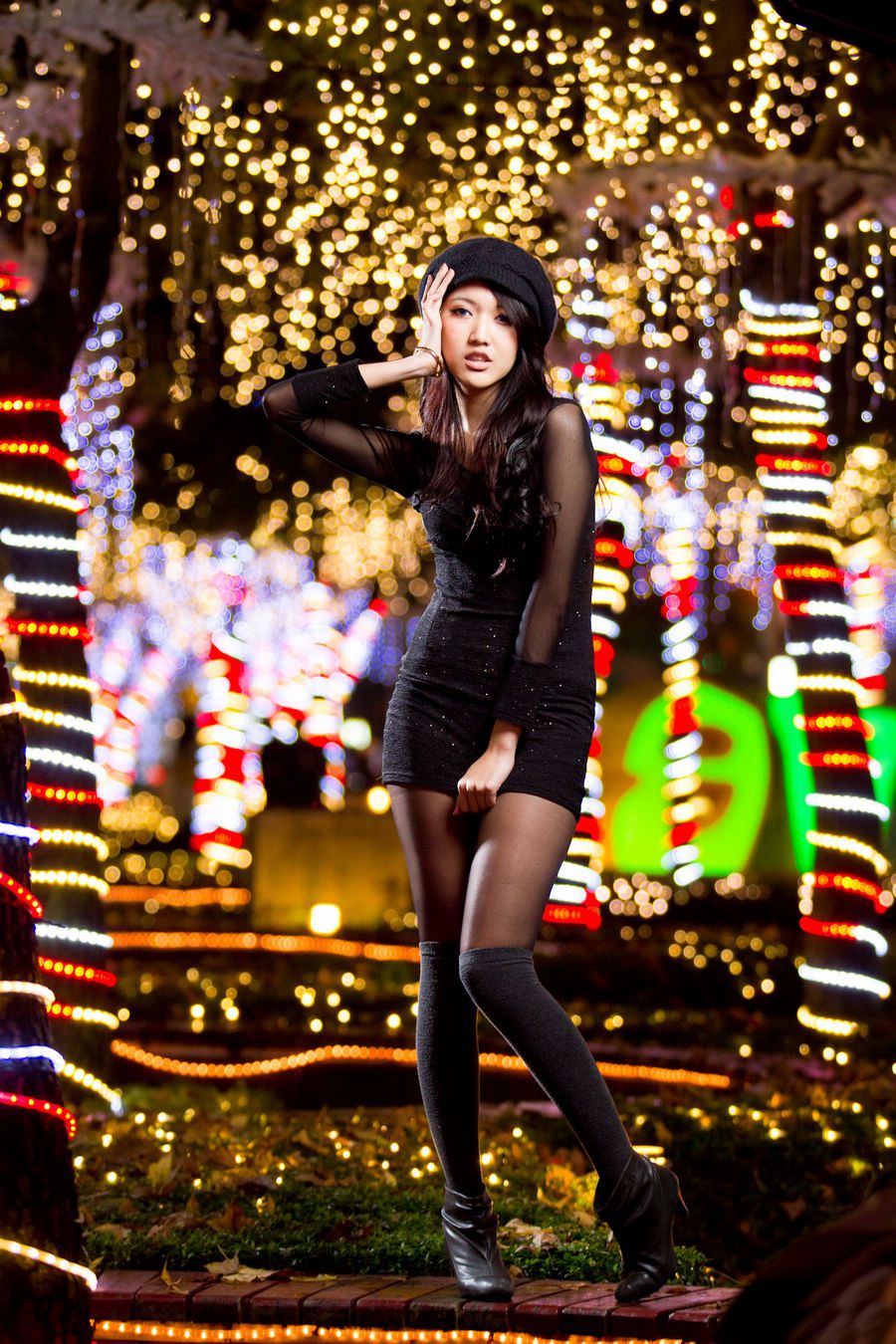 台湾黑丝教主Jill/陈玮廷《街拍图片大合集》写真合集-图61