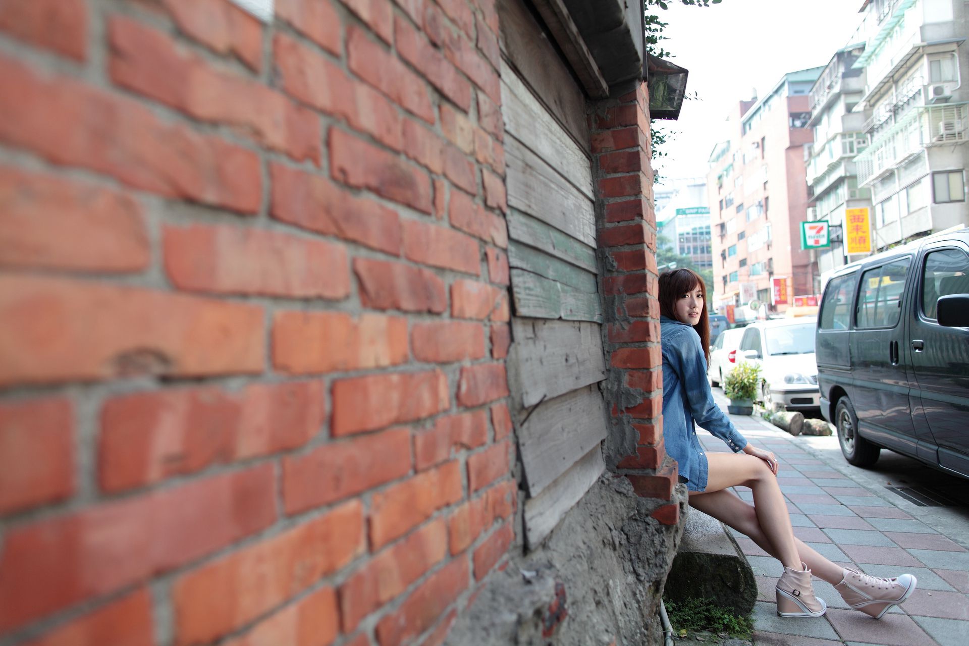 廖挺伶/Kila晶晶《牛仔美腿系列图片》写真合集-图19