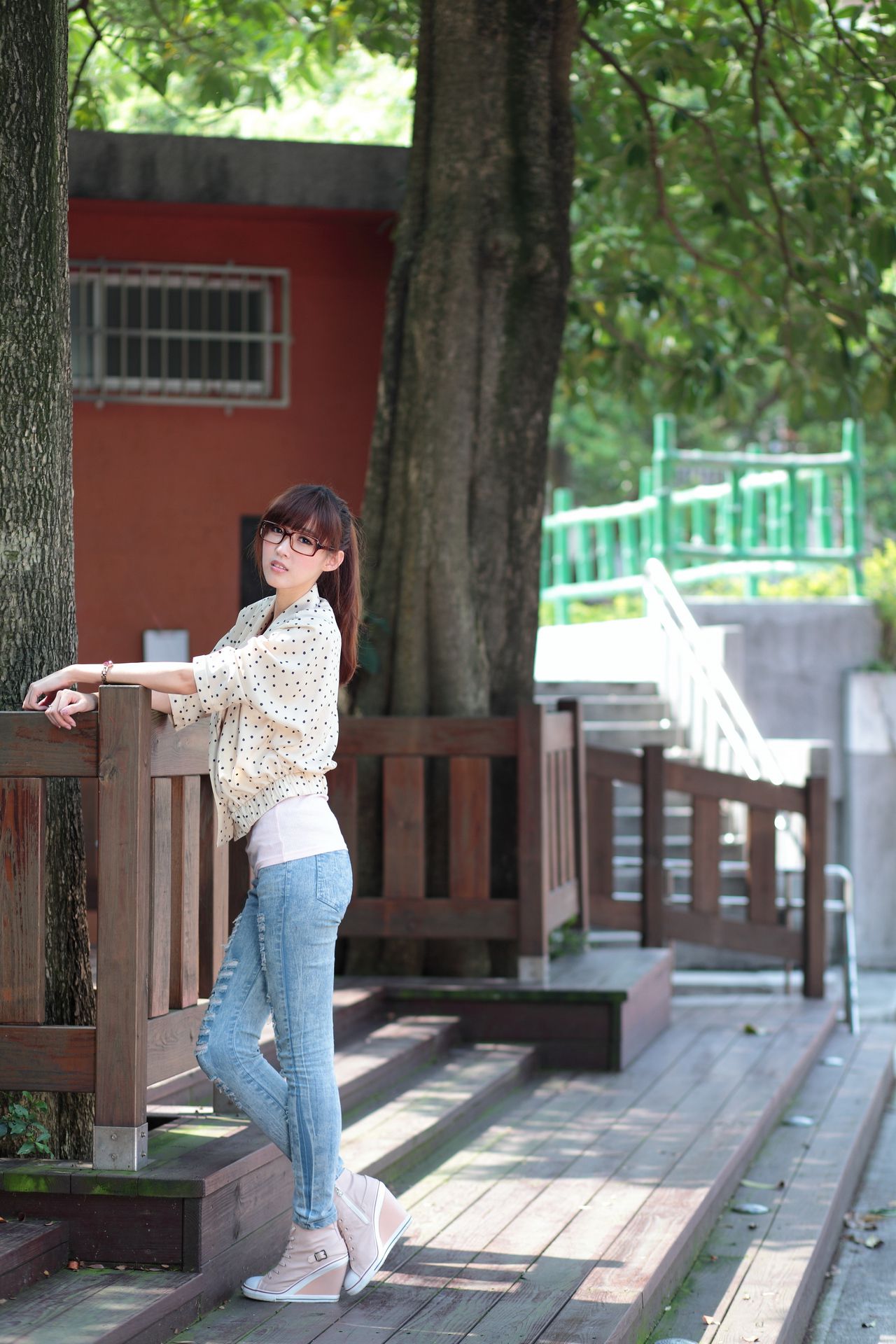 廖挺伶/Kila晶晶《牛仔美腿系列图片》写真合集-图23