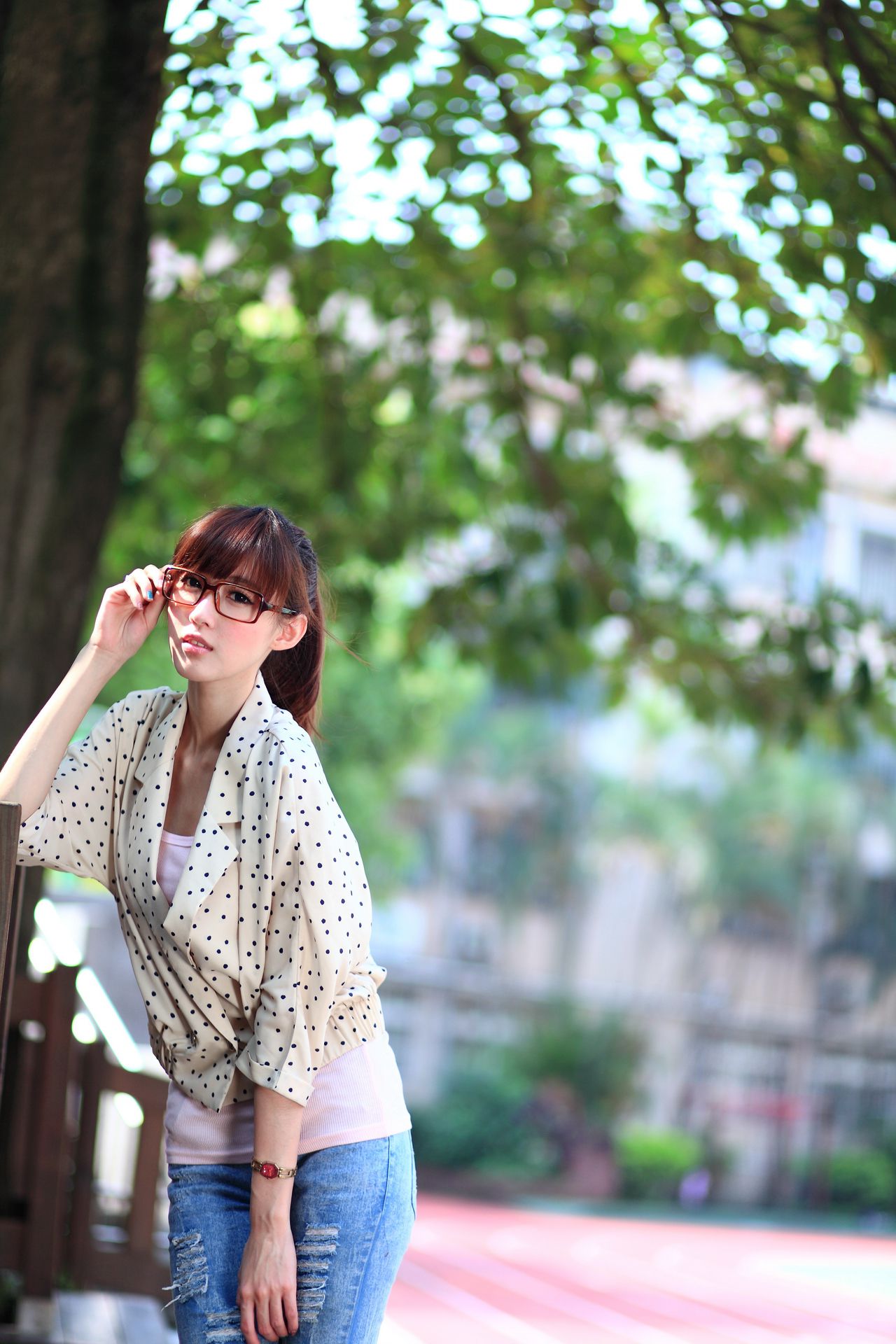 廖挺伶/Kila晶晶《牛仔美腿系列图片》写真合集-图25