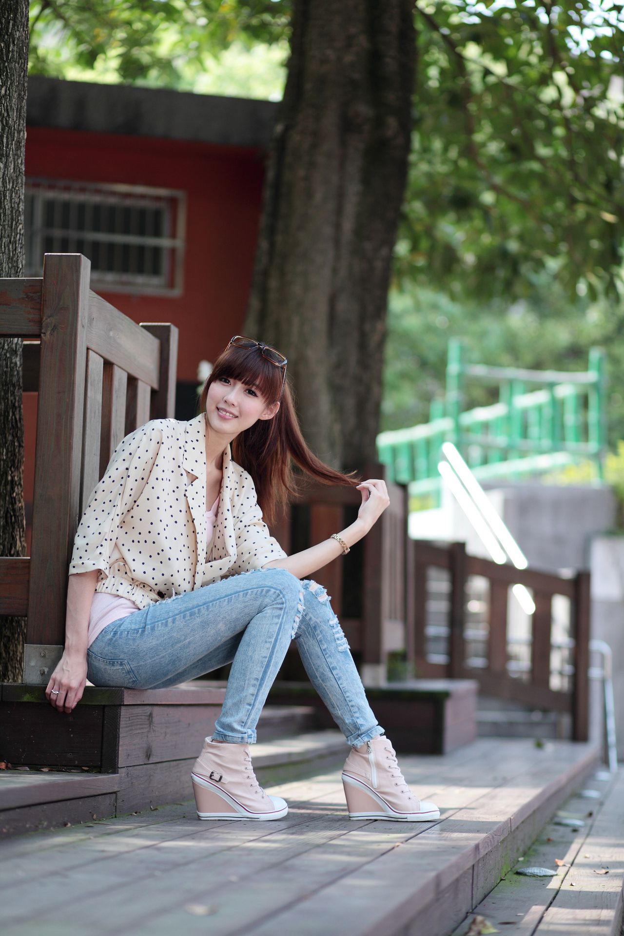 廖挺伶/Kila晶晶《牛仔美腿系列图片》写真合集-图26