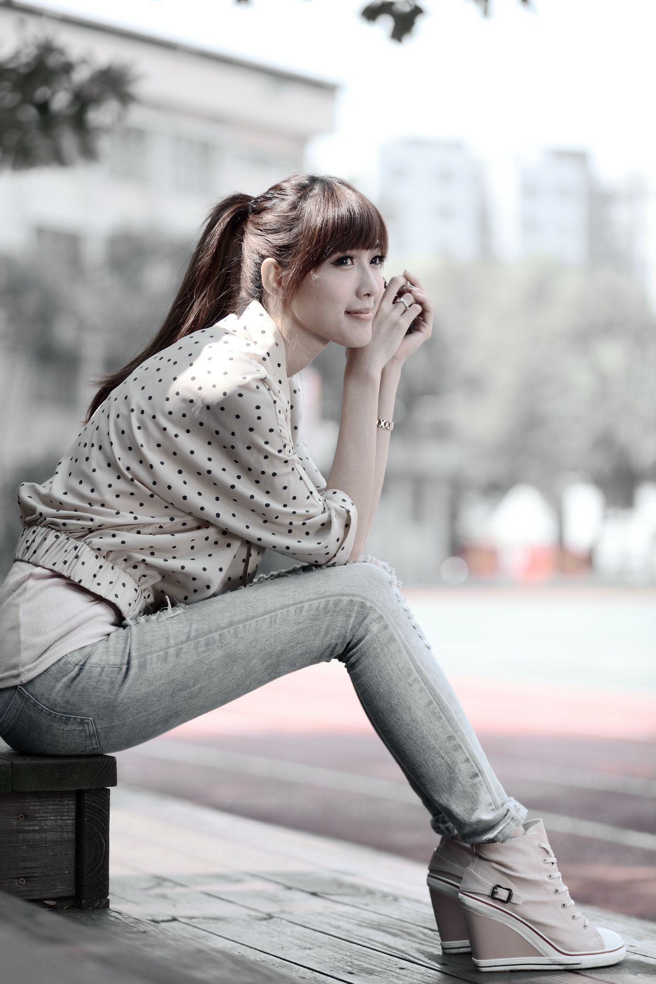 廖挺伶/Kila晶晶《牛仔美腿系列图片》写真合集-图27