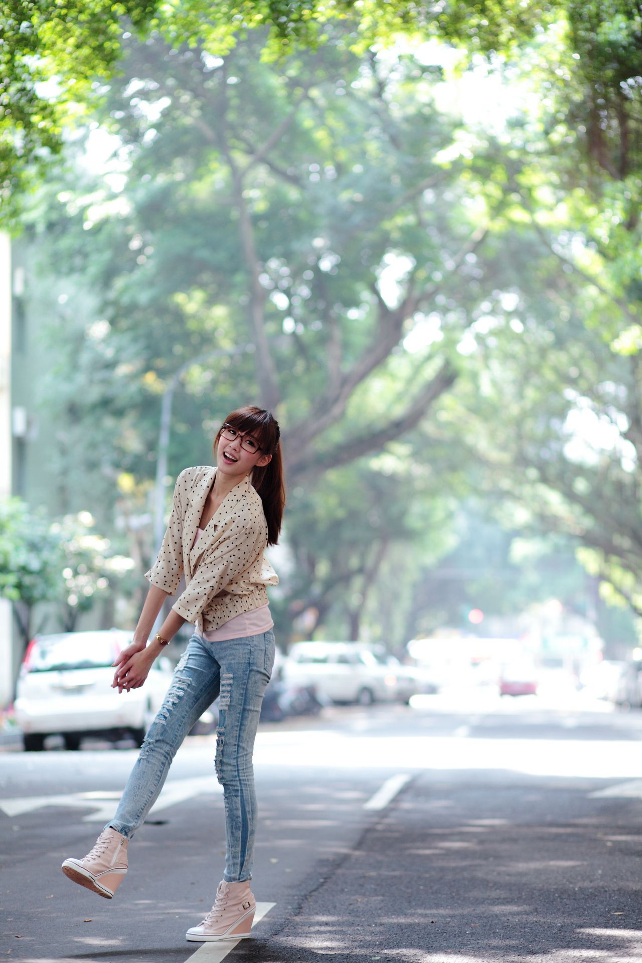 廖挺伶/Kila晶晶《牛仔美腿系列图片》写真合集-图31