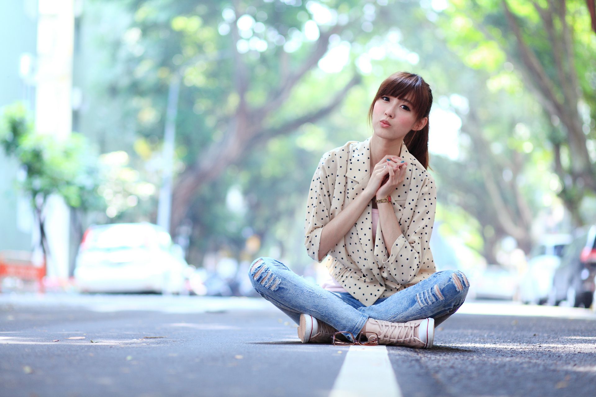 廖挺伶/Kila晶晶《牛仔美腿系列图片》写真合集-图33