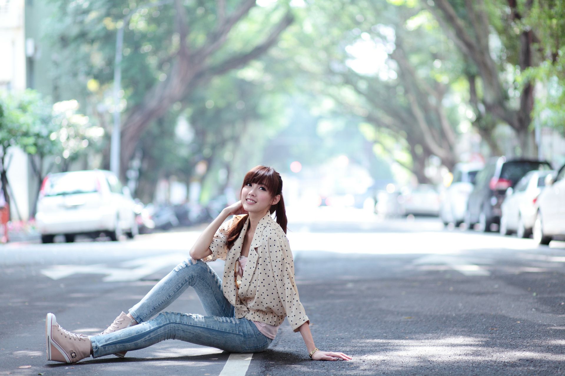 廖挺伶/Kila晶晶《牛仔美腿系列图片》写真合集-图34