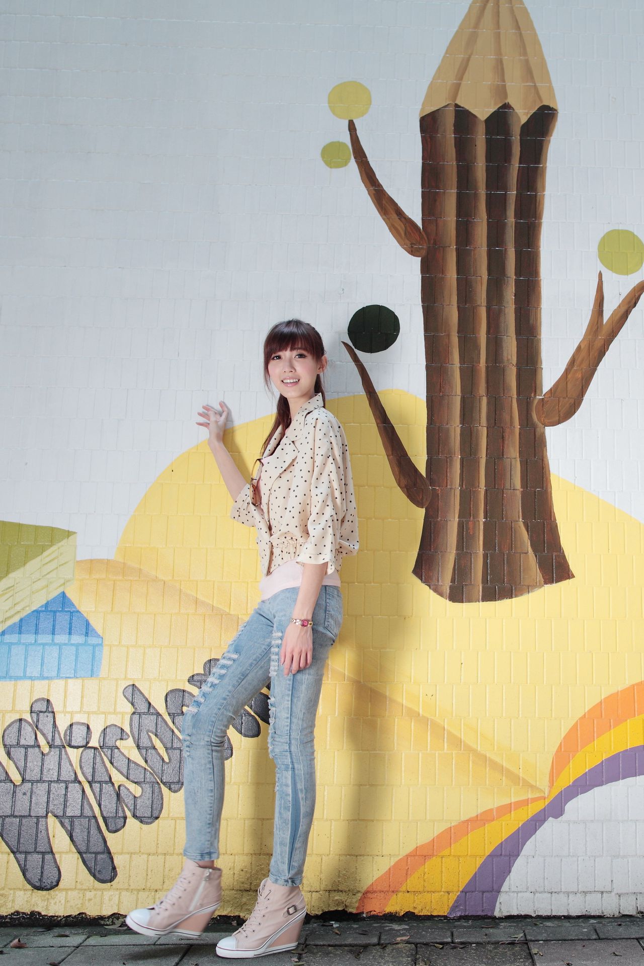 廖挺伶/Kila晶晶《牛仔美腿系列图片》写真合集-图36