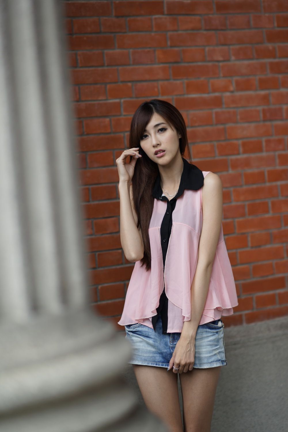 廖挺伶/Kila晶晶《牛仔美腿系列图片》写真合集-图42