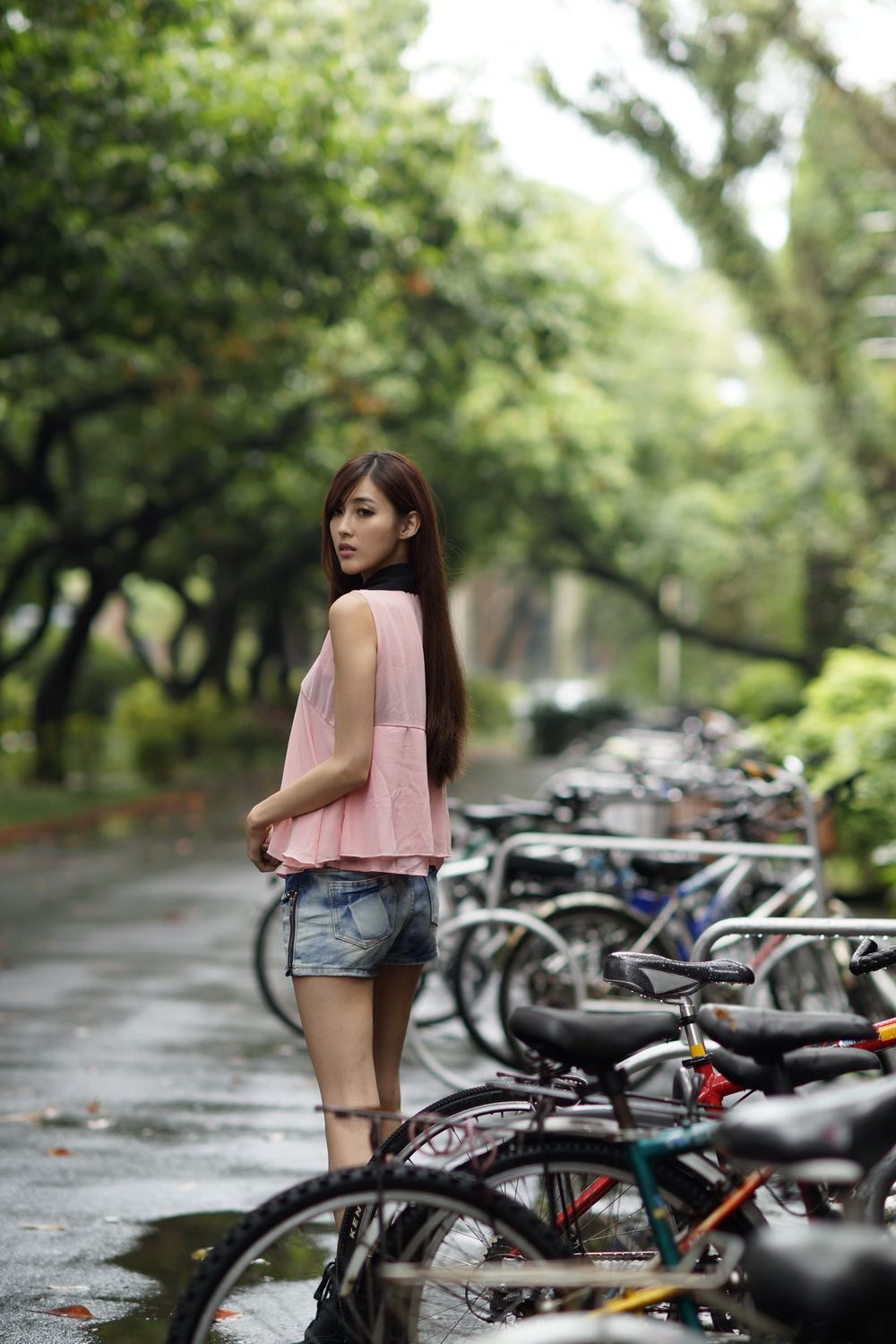 廖挺伶/Kila晶晶《牛仔美腿系列图片》写真合集-图45