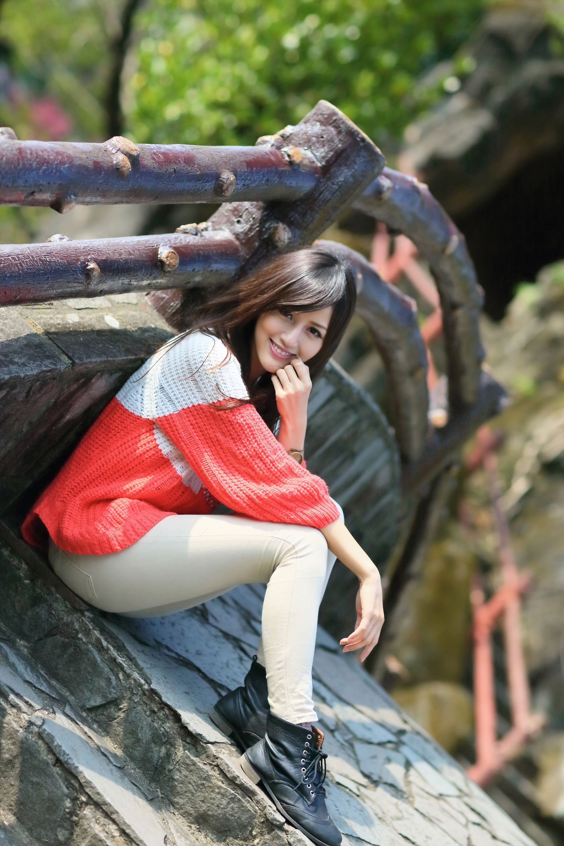 台湾美女鐘幸村/梁以辰《雙溪公園外拍》-图4