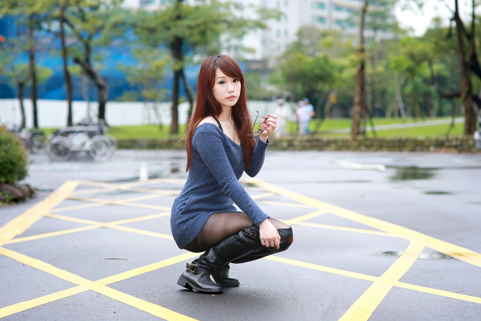 台湾正妹小容《甜美街拍图片》写真合集-图5