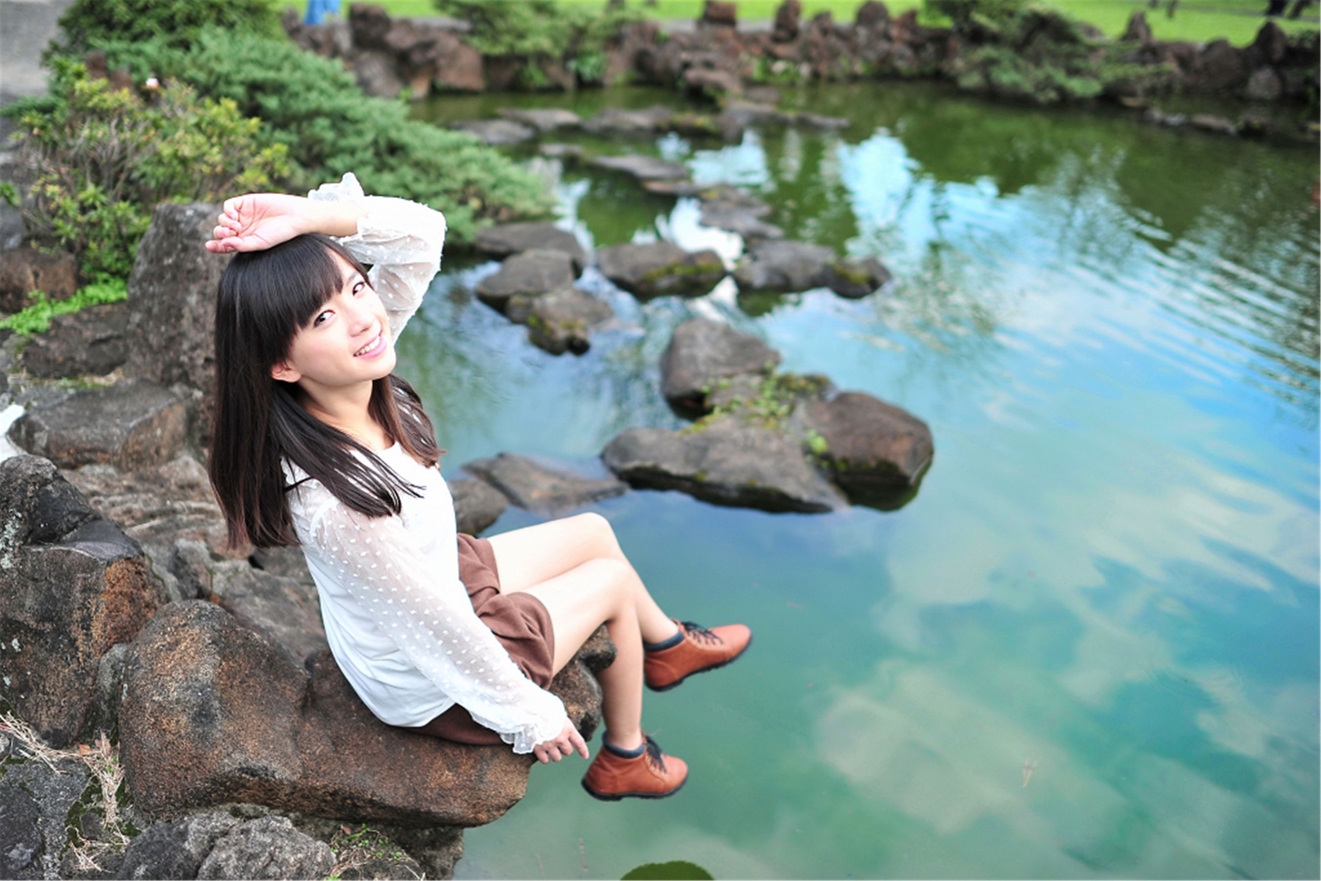 台湾美少女小敬(虞成敬)《逸仙公园外拍》-图17