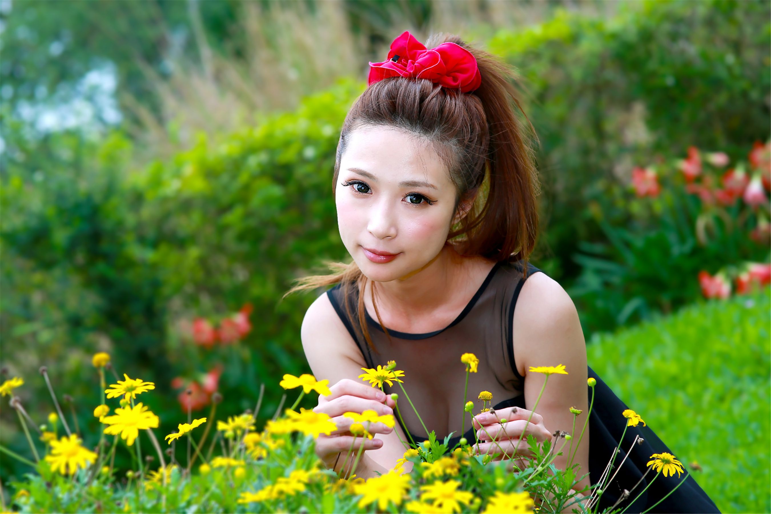 台湾妹子林小芭《春游踏青外拍》-图17