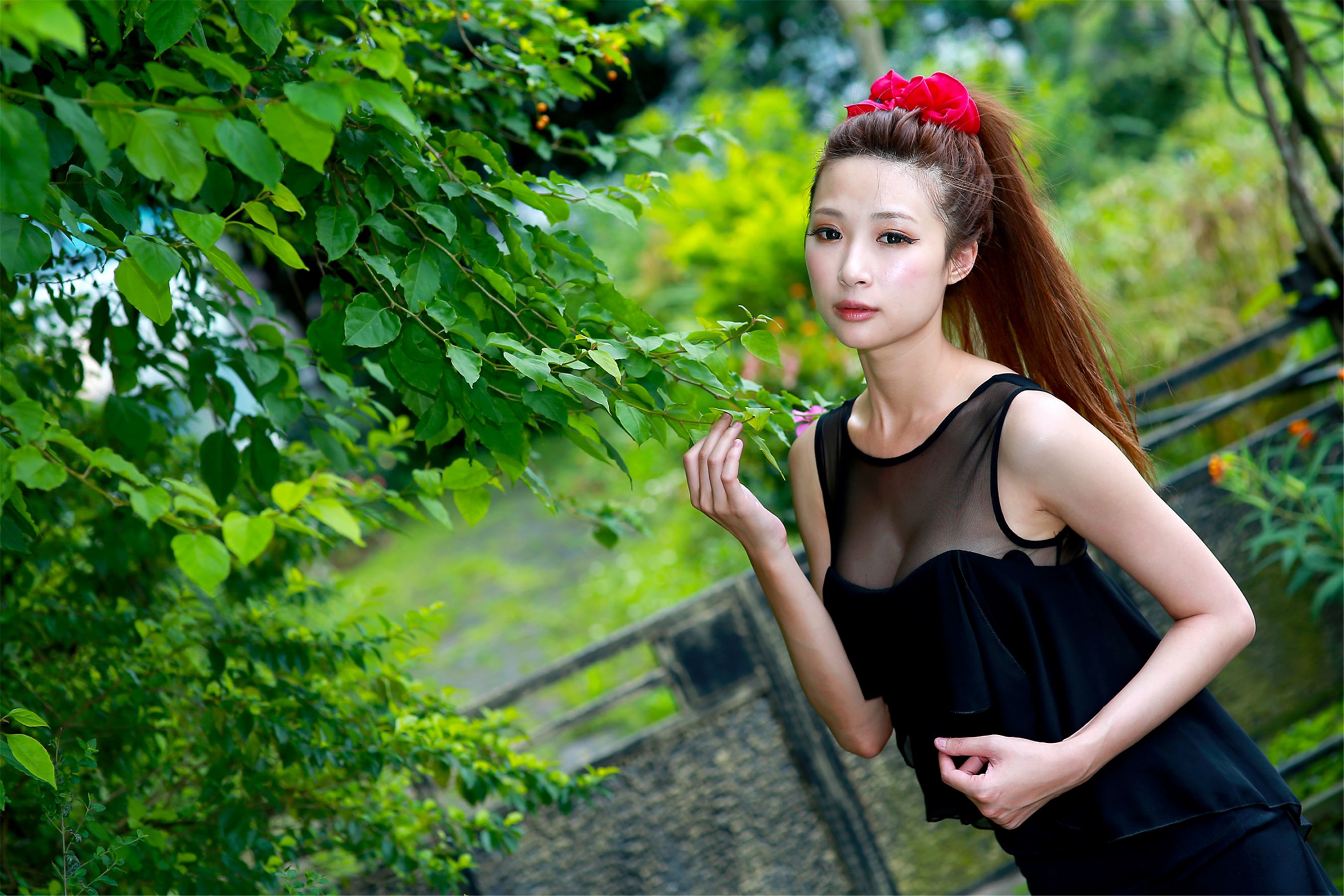 台湾妹子林小芭《春游踏青外拍》-图19