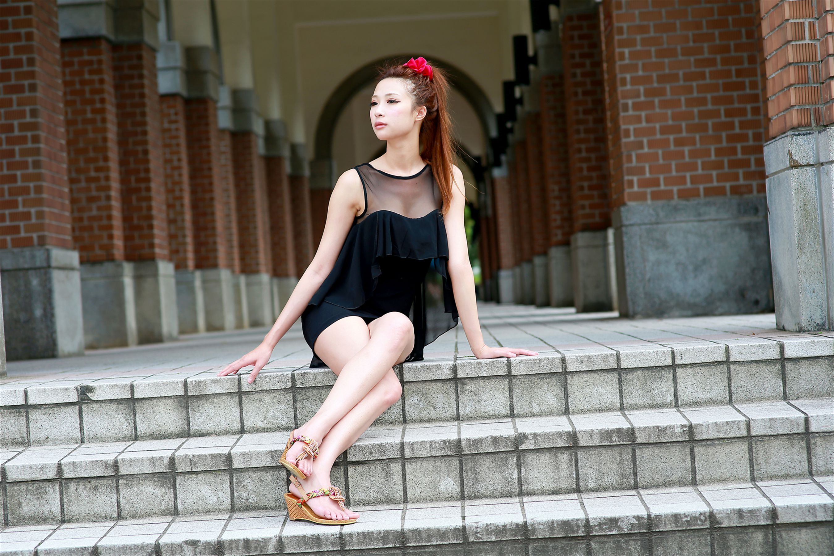 台湾妹子林小芭《春游踏青外拍》-图20