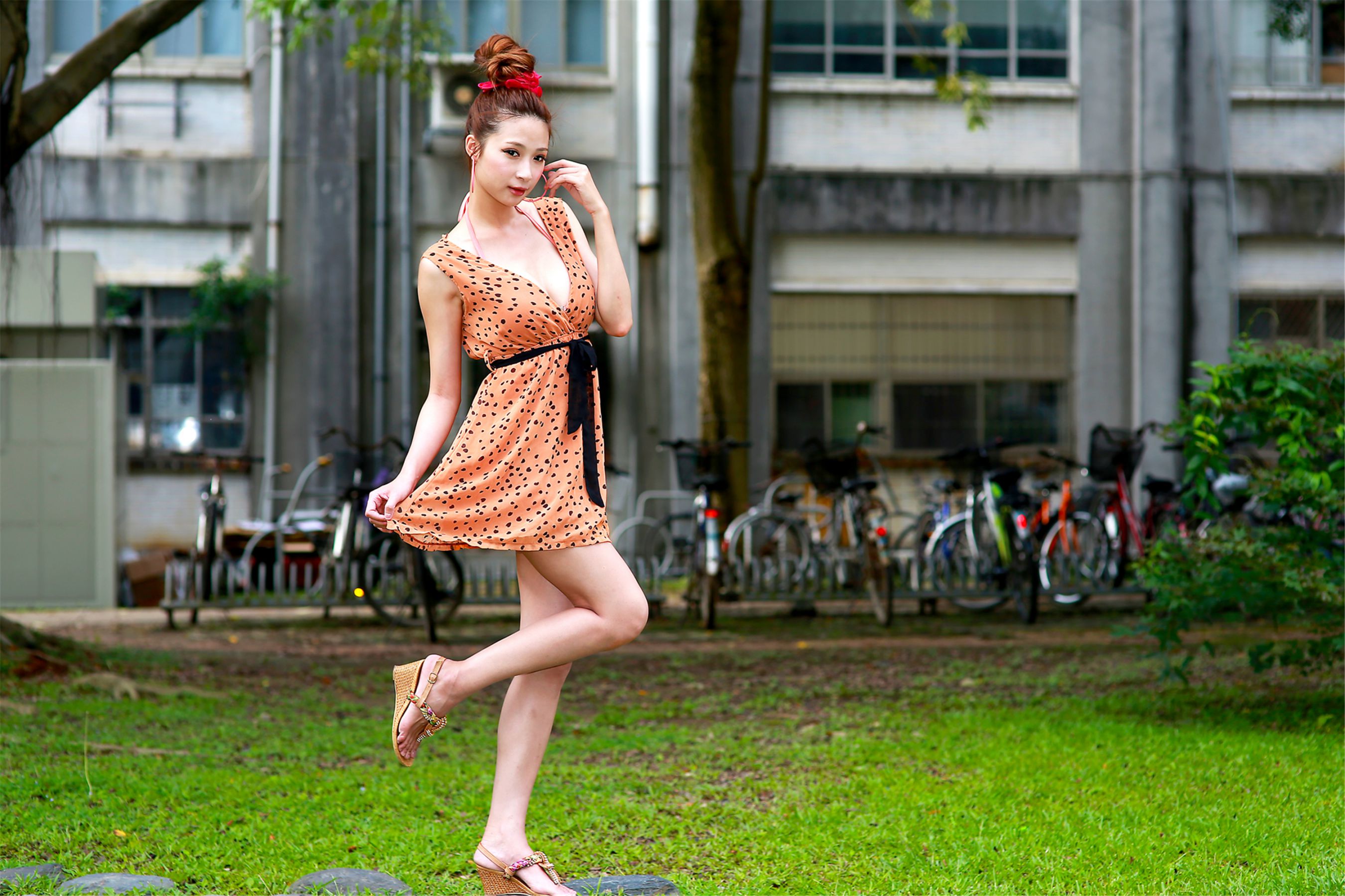 台湾妹子林小芭《春游踏青外拍》-图21