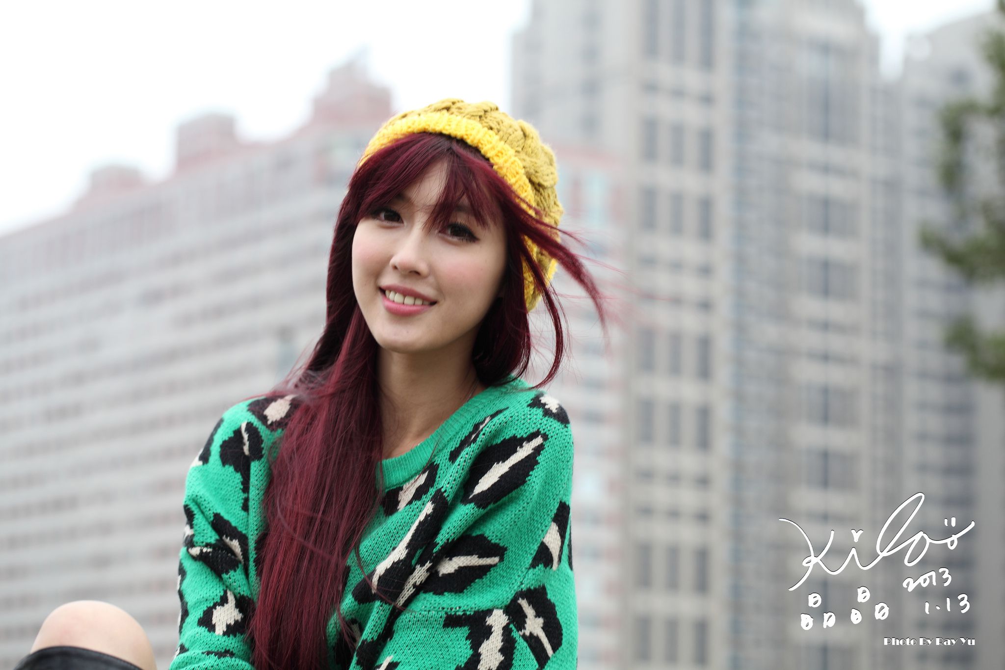 台湾模特廖挺伶/Kila晶晶《绿色长衣+长靴》街拍-图14