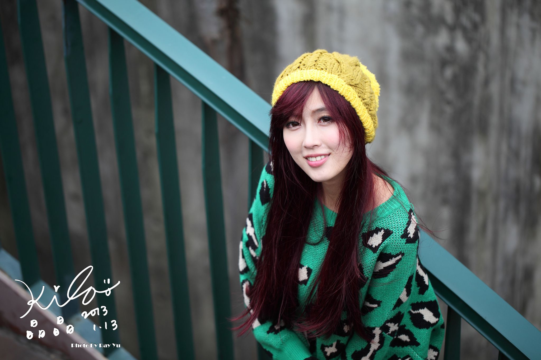 台湾模特廖挺伶/Kila晶晶《绿色长衣+长靴》街拍-图17