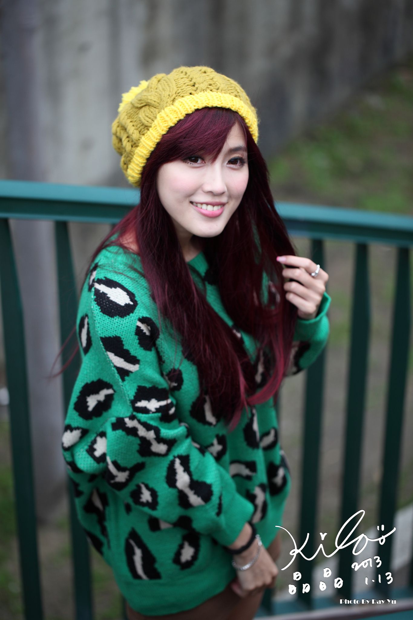 台湾模特廖挺伶/Kila晶晶《绿色长衣+长靴》街拍-图26