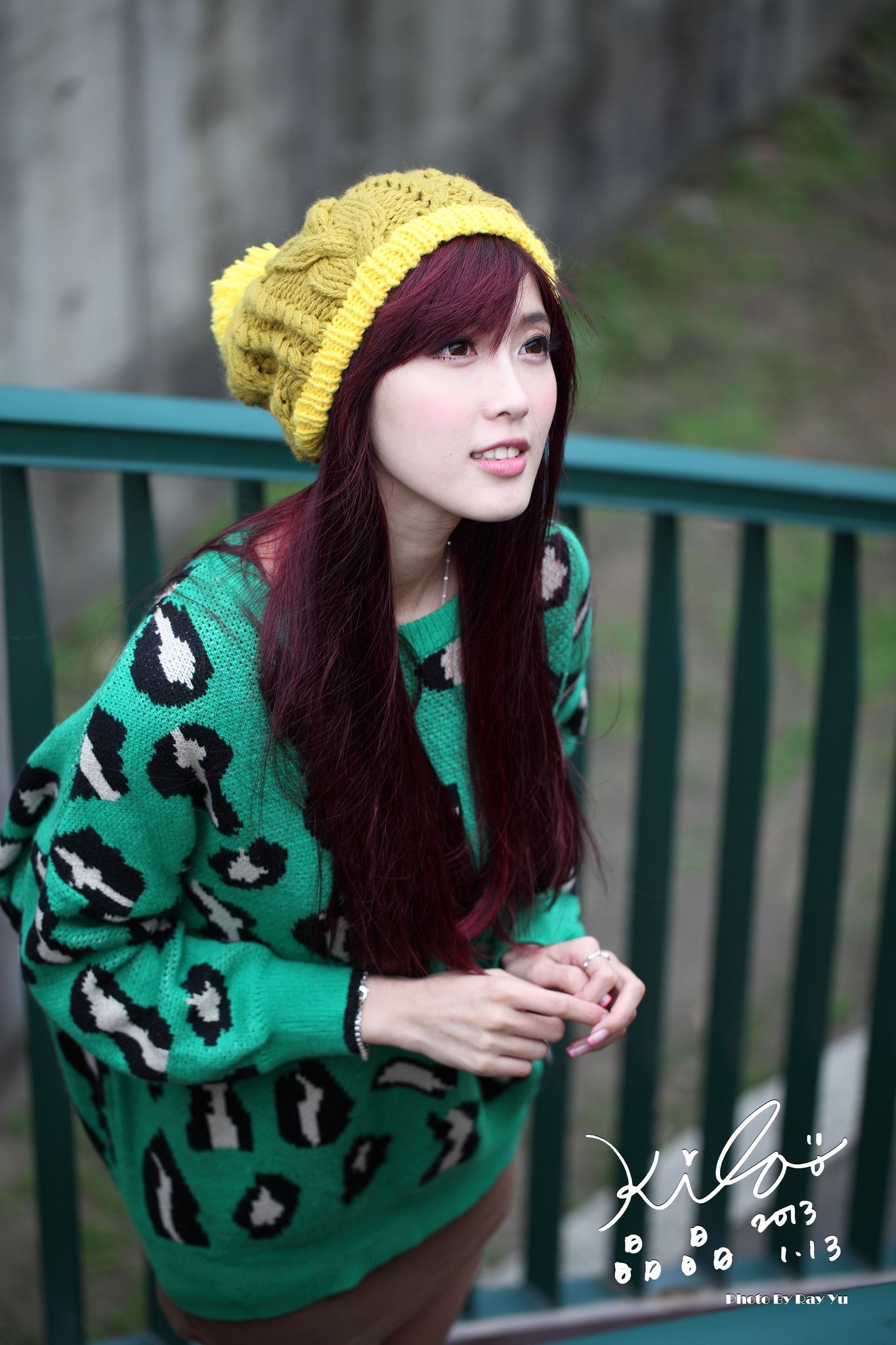 台湾模特廖挺伶/Kila晶晶《绿色长衣+长靴》街拍-图27