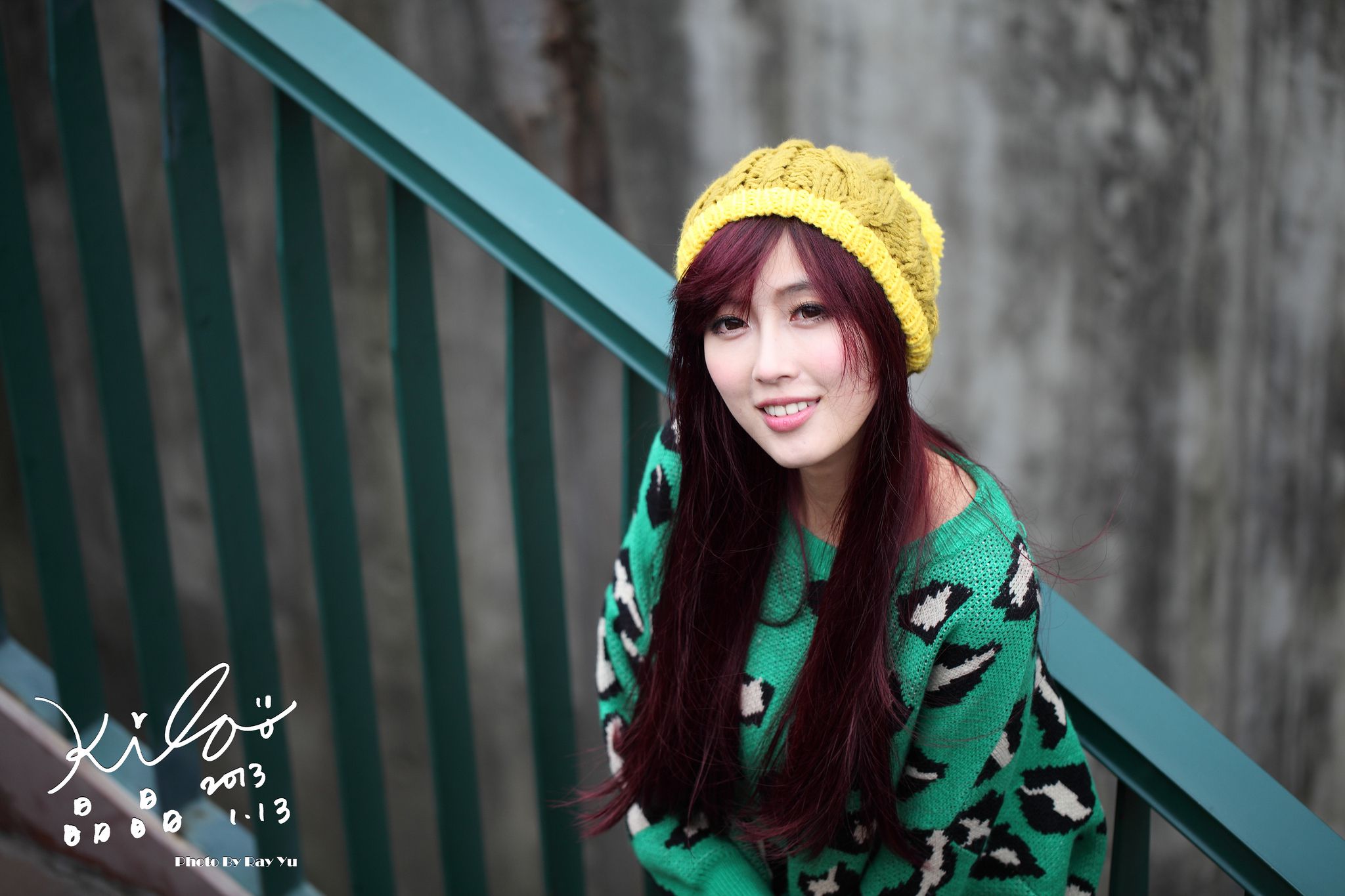 台湾模特廖挺伶/Kila晶晶《绿色长衣+长靴》街拍-图28