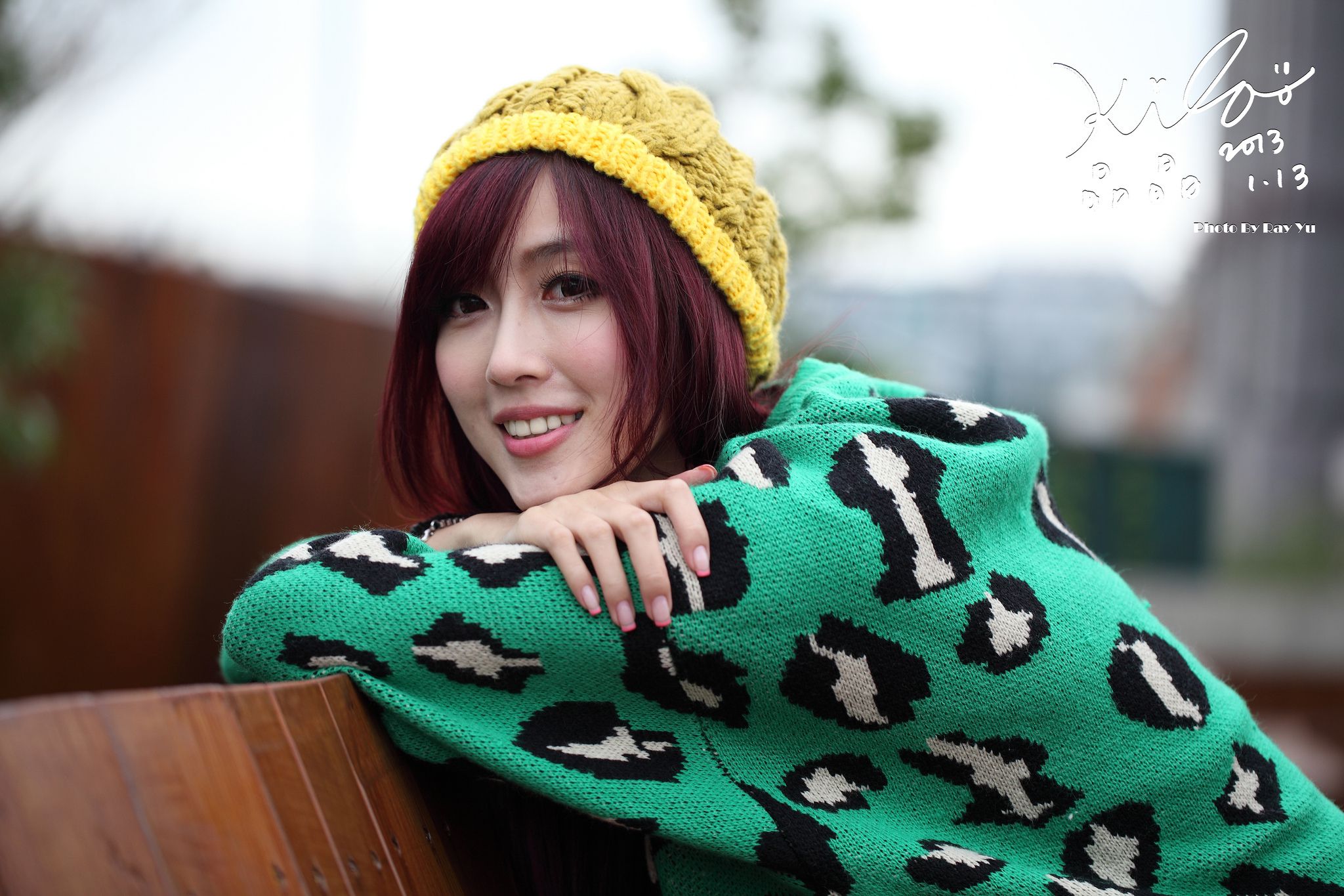 台湾模特廖挺伶/Kila晶晶《绿色长衣+长靴》街拍-图31