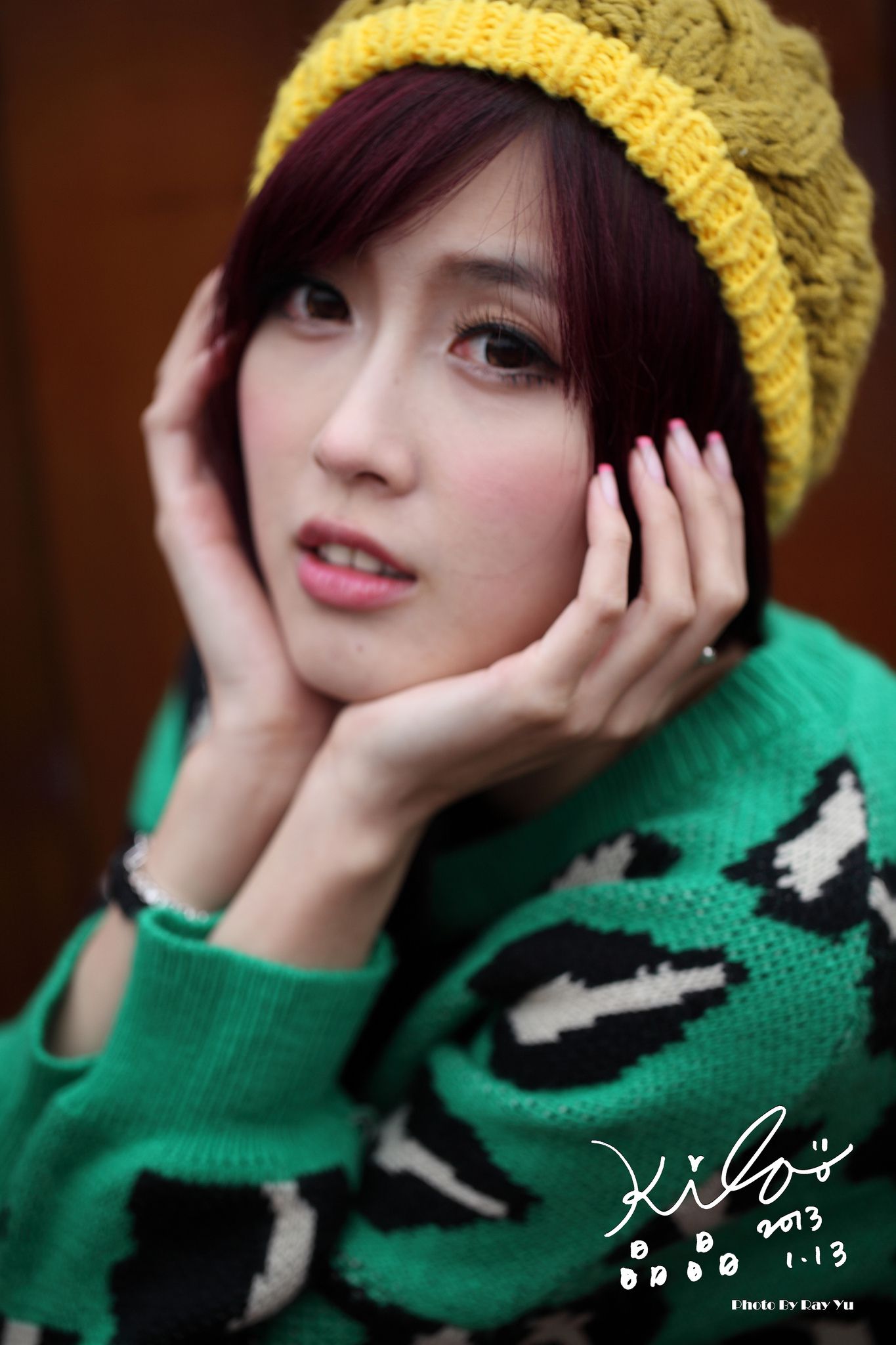 台湾模特廖挺伶/Kila晶晶《绿色长衣+长靴》街拍-图66