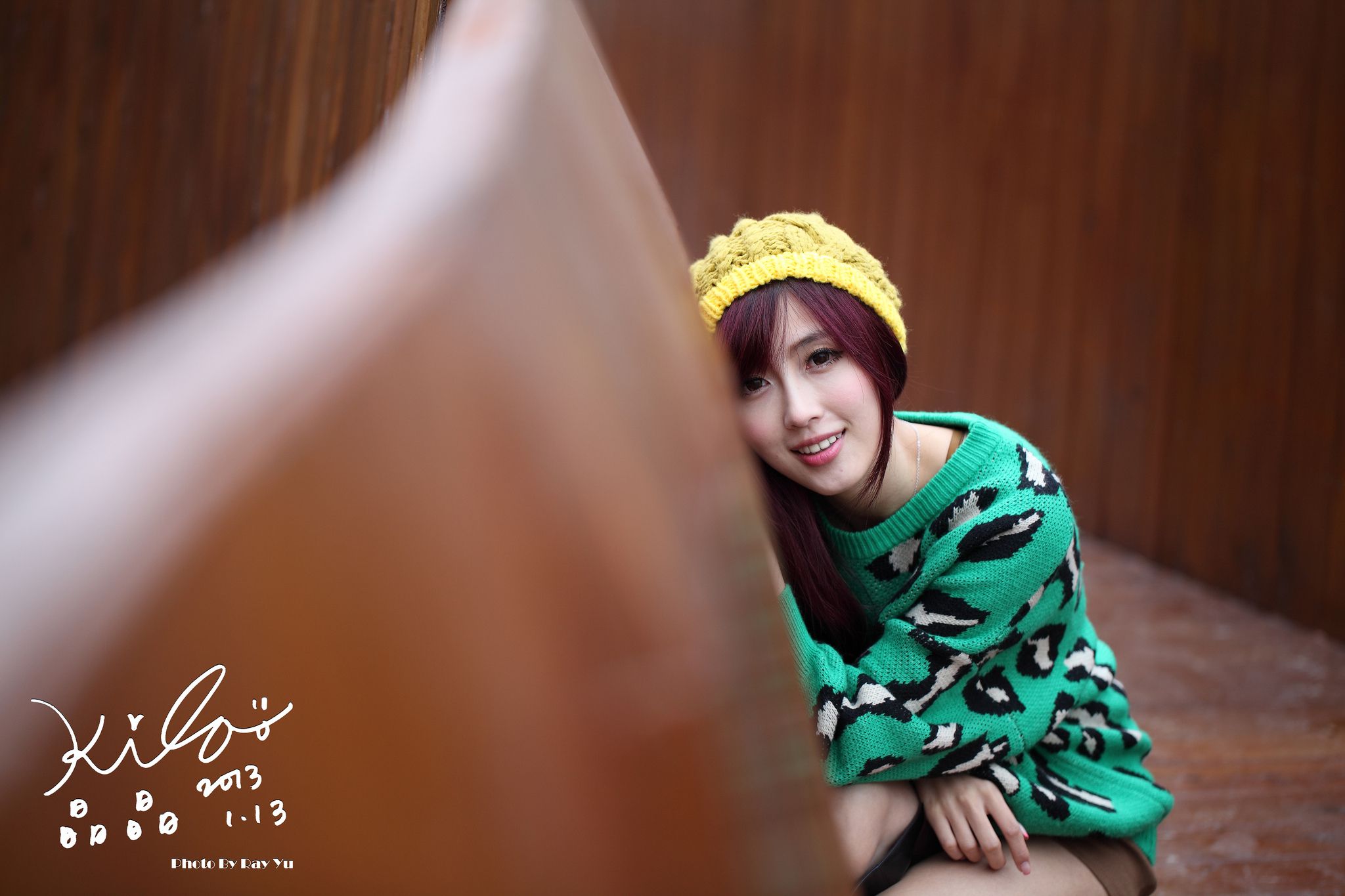 台湾模特廖挺伶/Kila晶晶《绿色长衣+长靴》街拍-图70