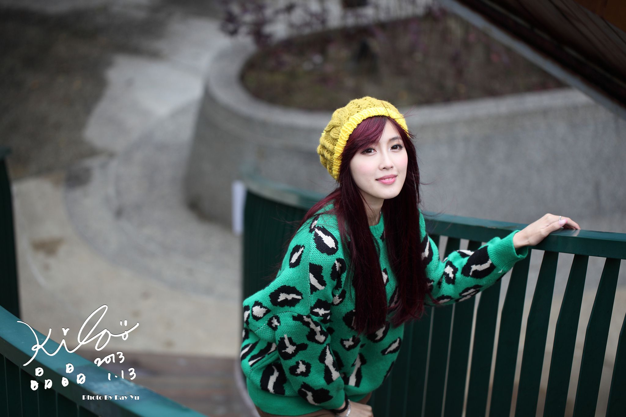 台湾模特廖挺伶/Kila晶晶《绿色长衣+长靴》街拍-图73