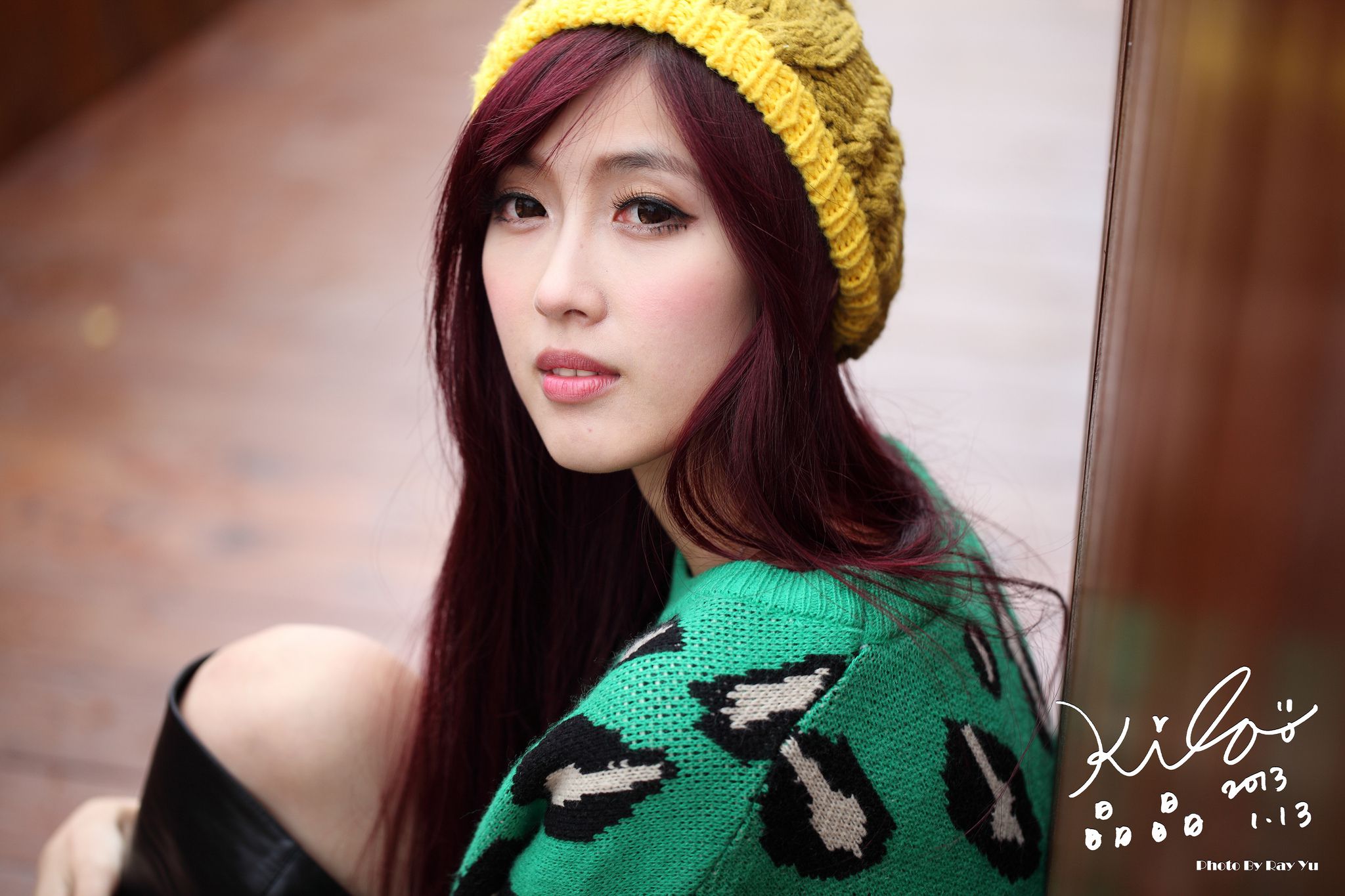 台湾模特廖挺伶/Kila晶晶《绿色长衣+长靴》街拍-图77