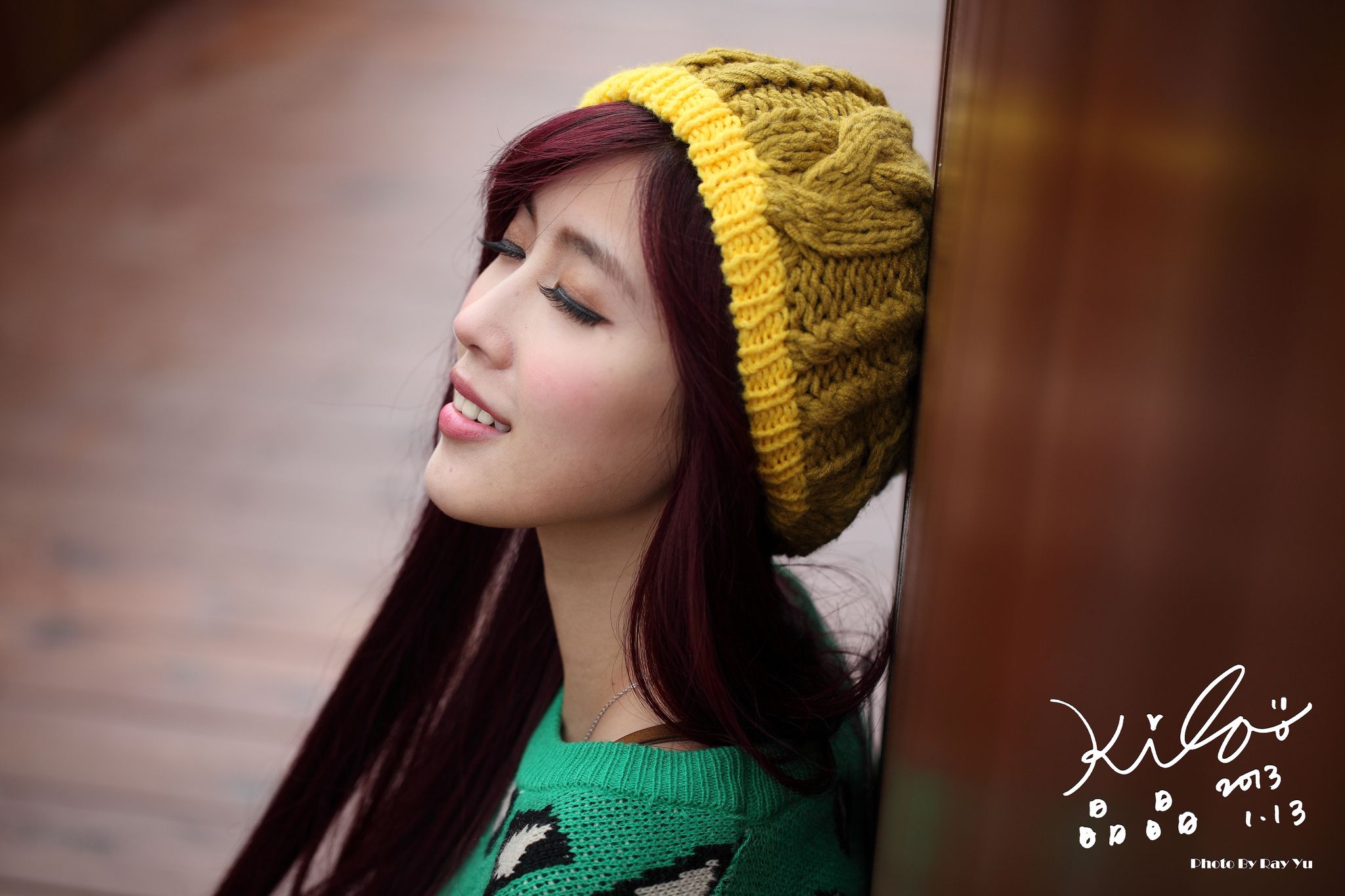 台湾模特廖挺伶/Kila晶晶《绿色长衣+长靴》街拍-图78