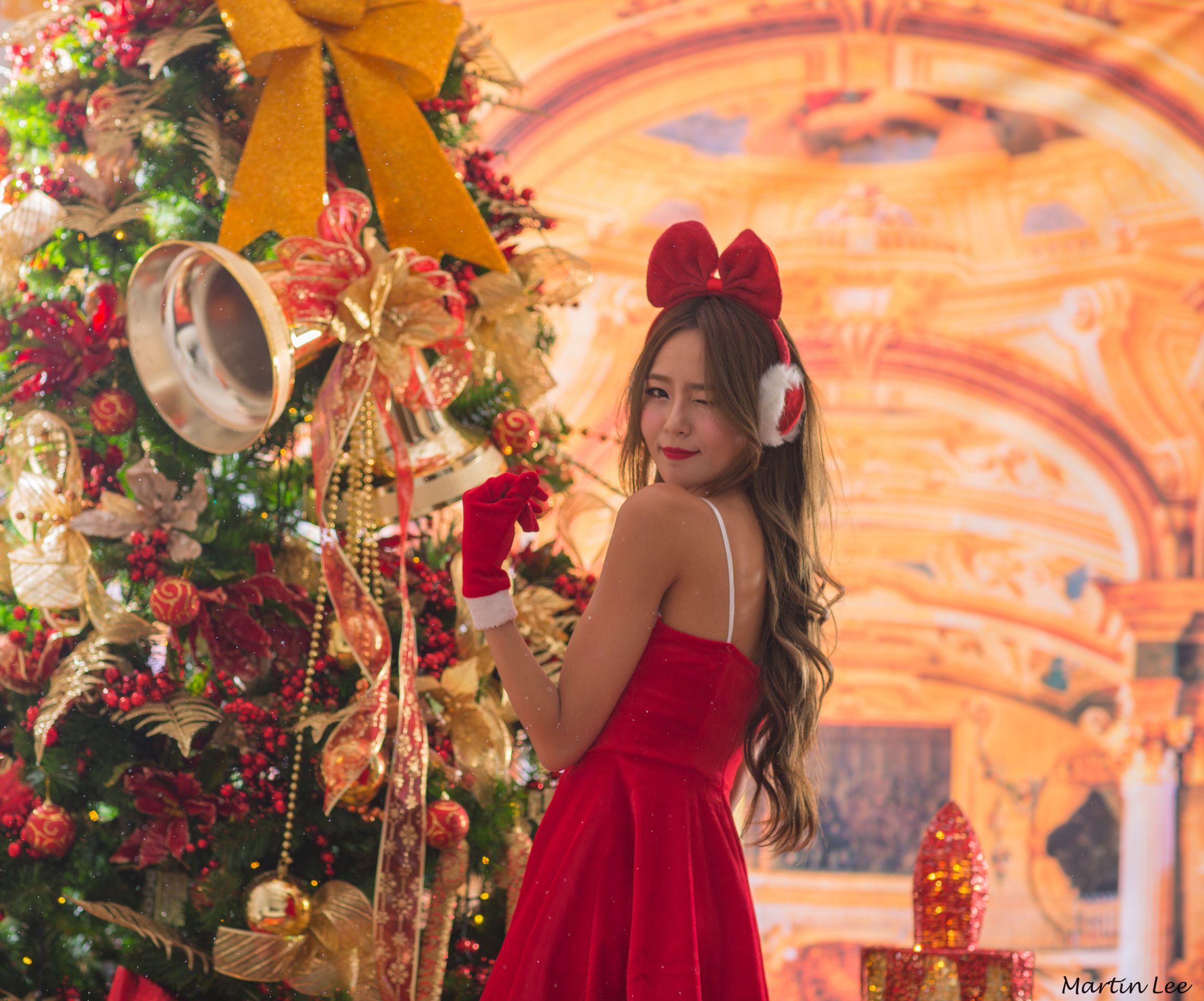 Beautyleg腿模Winnie小雪《圣诞节 棚拍3套装扮》写真合集-图47