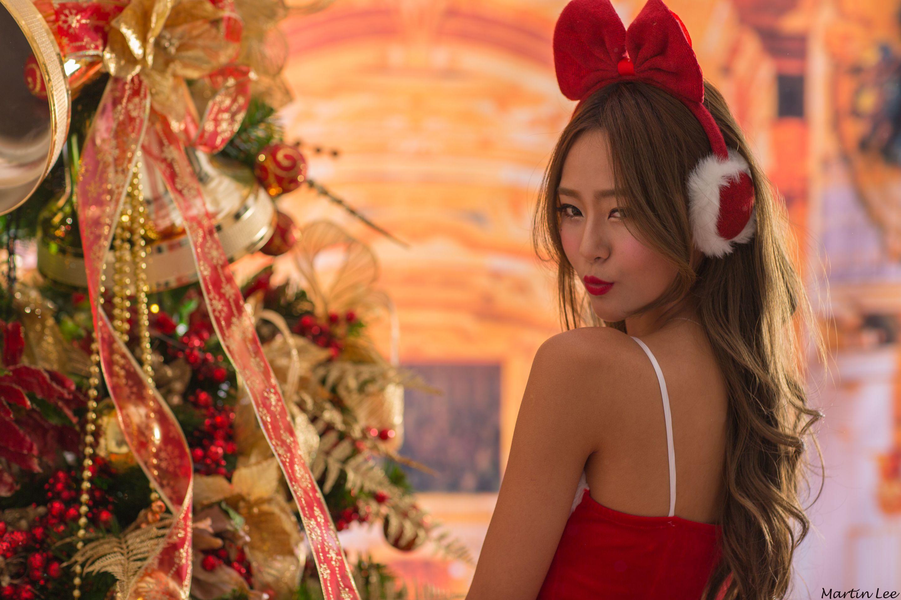 Beautyleg腿模Winnie小雪《圣诞节 棚拍3套装扮》写真合集-图48