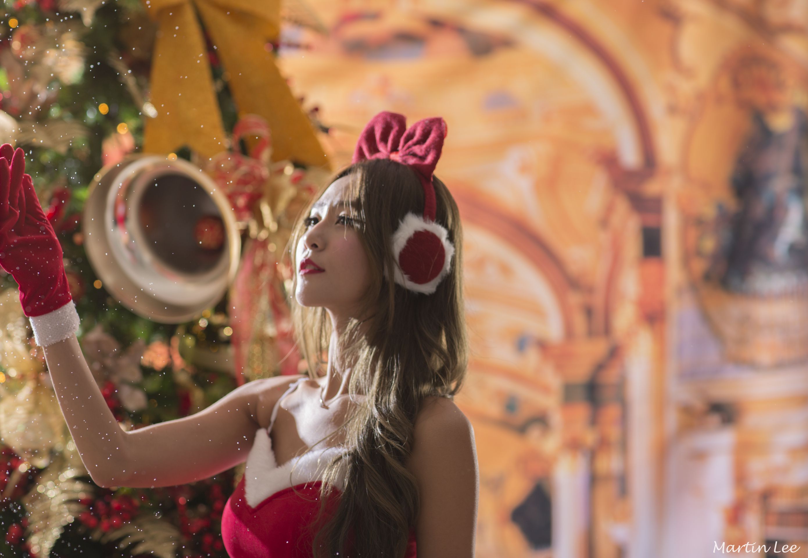 Beautyleg腿模Winnie小雪《圣诞节 棚拍3套装扮》写真合集-图52