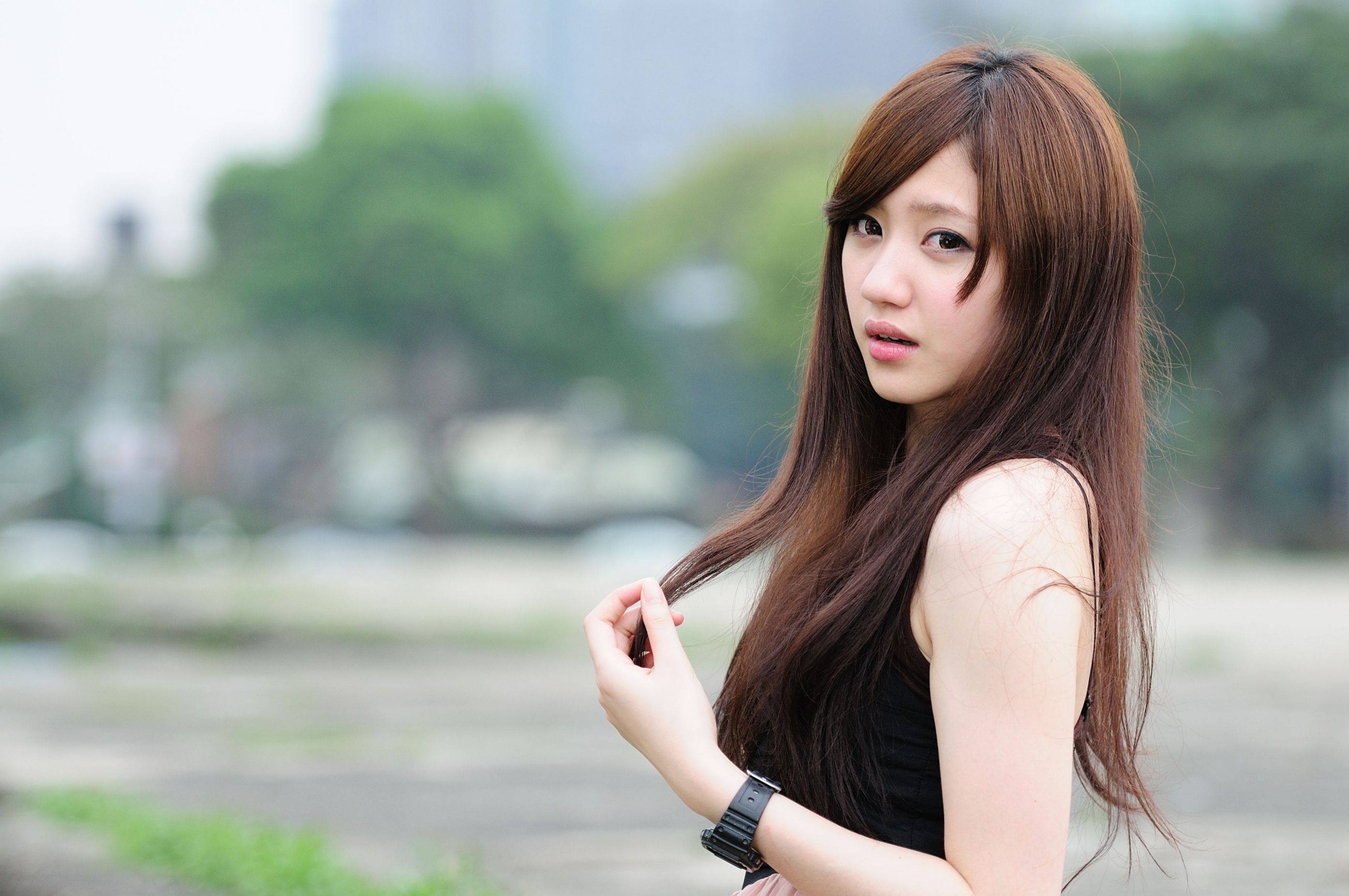 台湾美少女小雅《黑丝正妹街拍》-图27