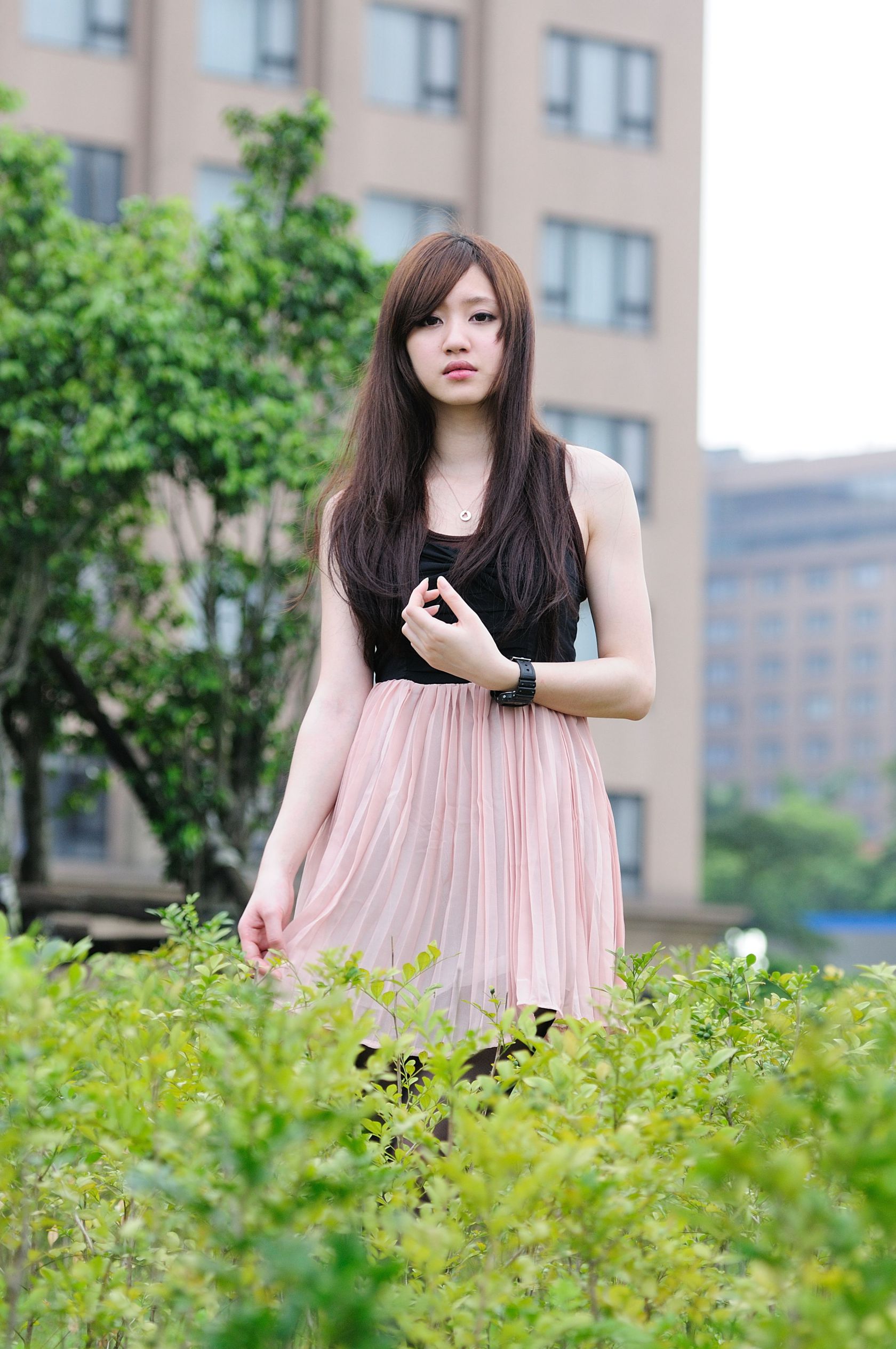 台湾美少女小雅《黑丝正妹街拍》-图29