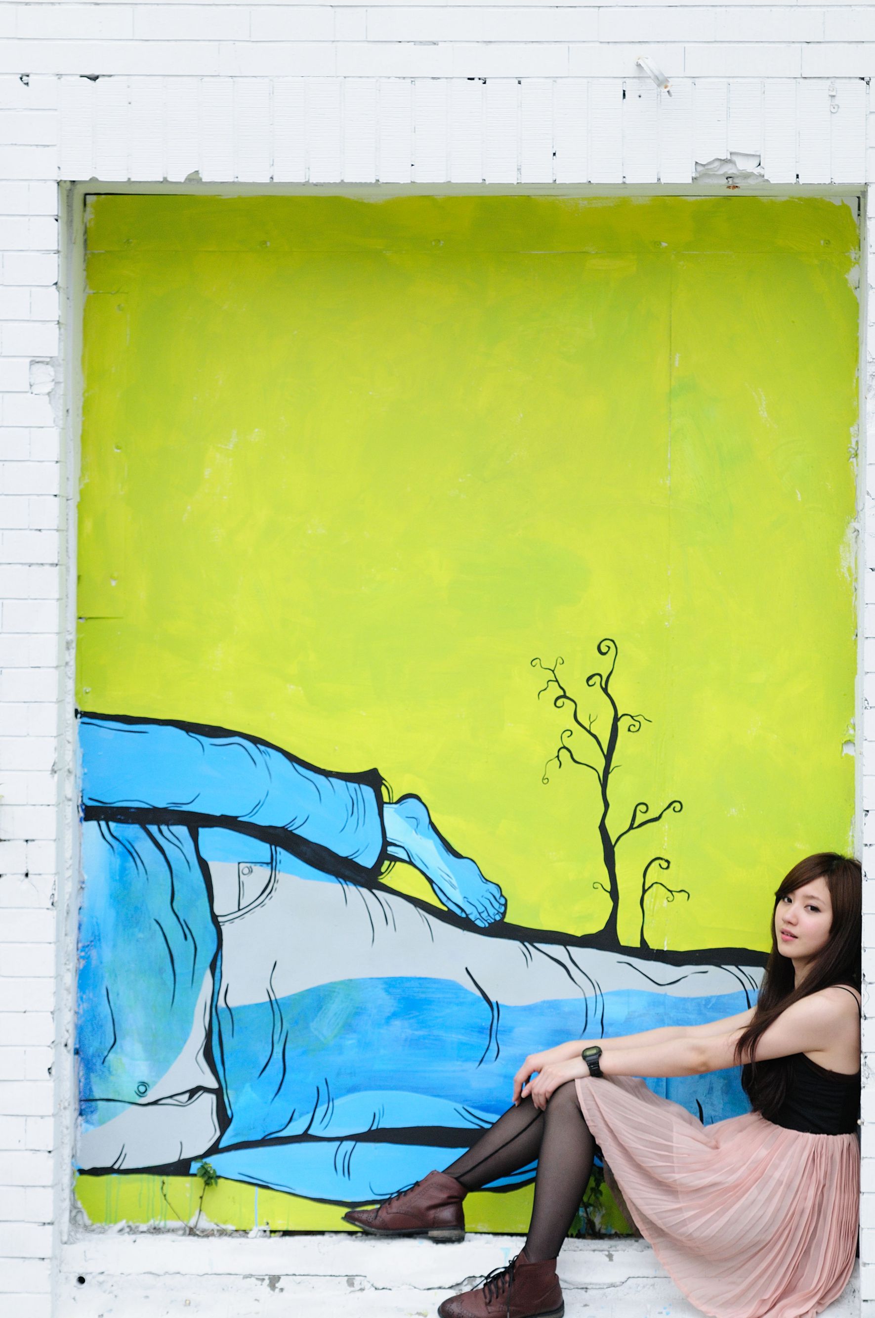 台湾美少女小雅《黑丝正妹街拍》-图35