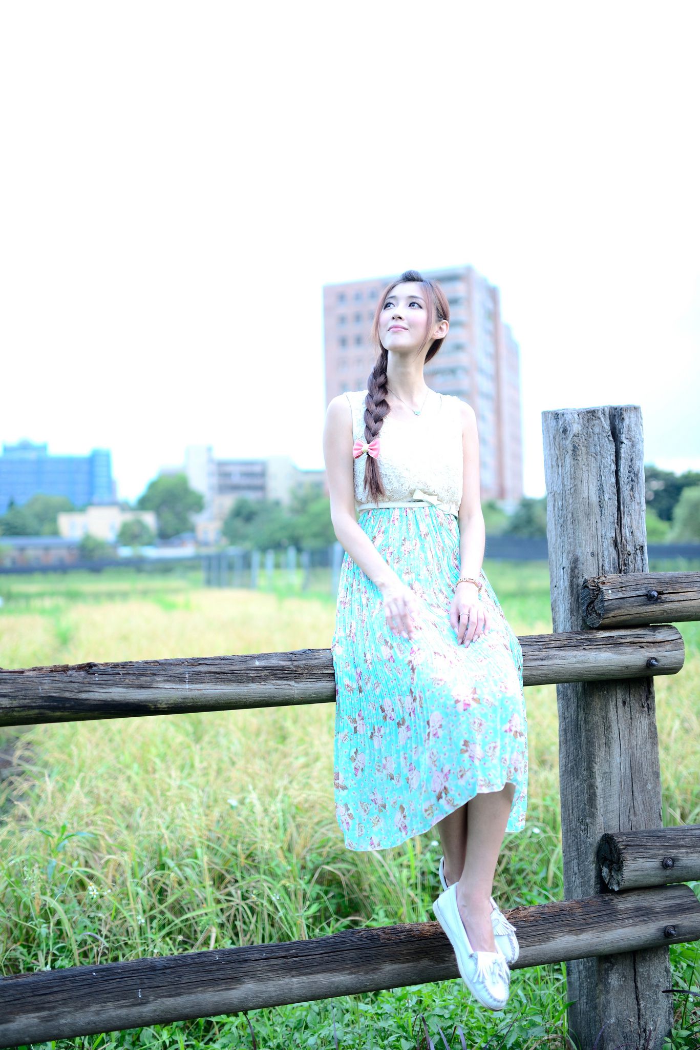 Kila晶晶/金允乔《小清新唯美长裙》外拍-图1