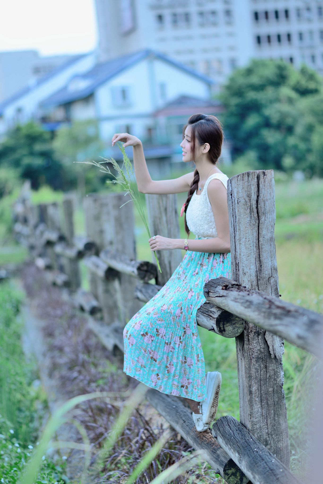 Kila晶晶/金允乔《小清新唯美长裙》外拍-图21